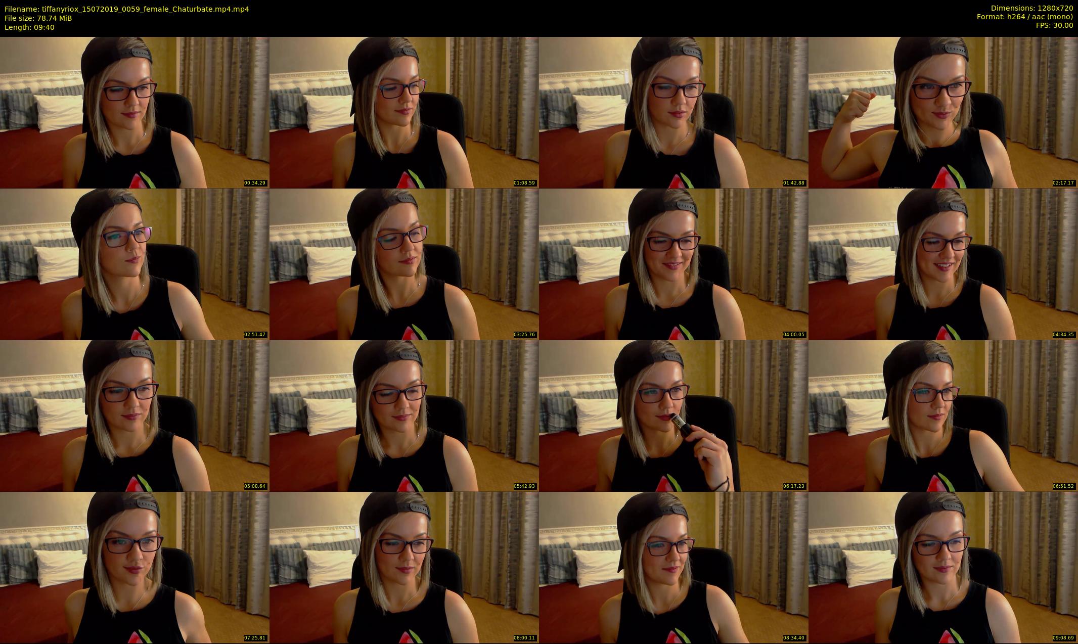 tiffanyriox — 10 minute Chaturbate female cam show recording, 720p, Jul 15, 2019