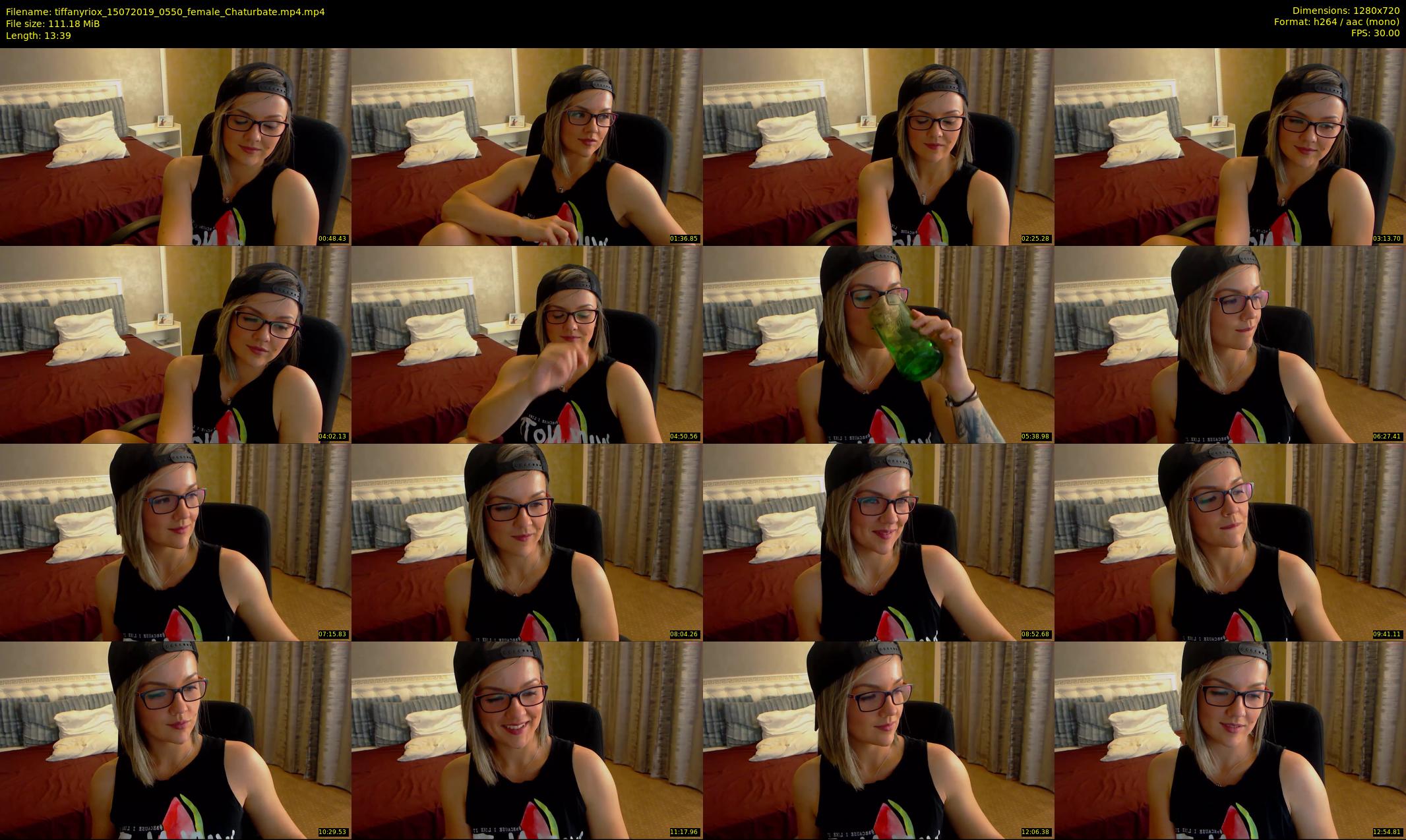 tiffanyriox — 14 minute Chaturbate female cam show recording, 720p, Jul 15, 2019