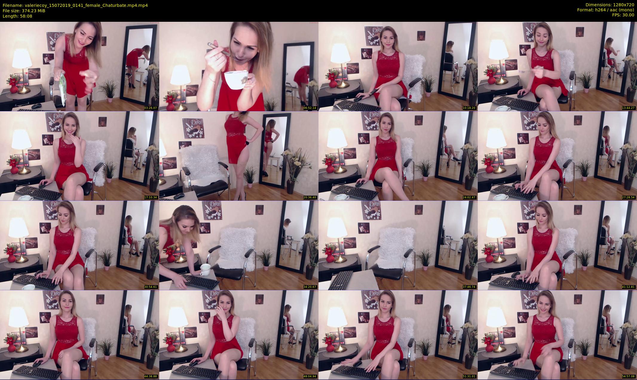 valeriecoy — 59 minute Chaturbate female cam show recording, 720p, Jul 15, 2019