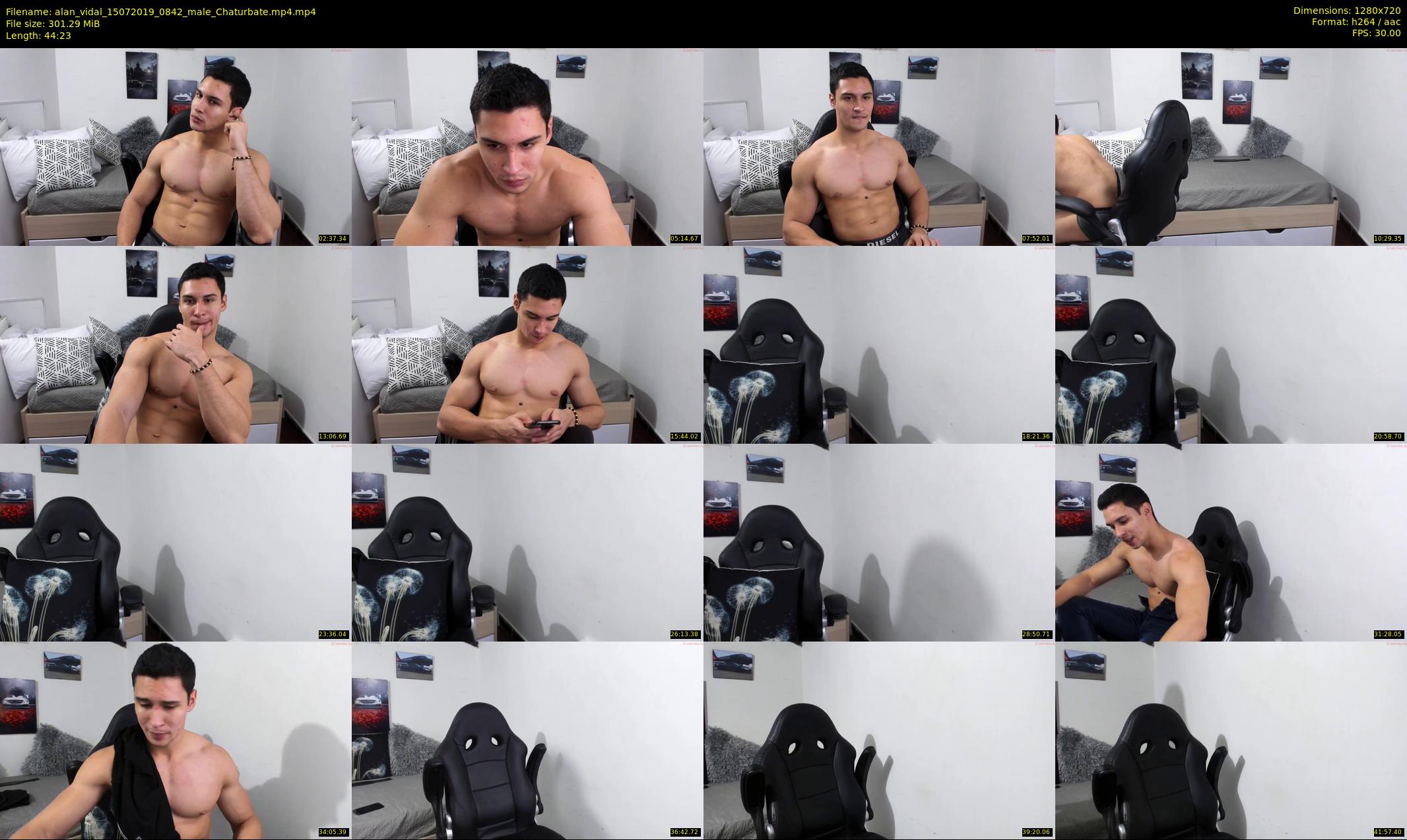 alan_vidal — 45 minute Chaturbate male cam show recording, 720p, Jul 15, 2019