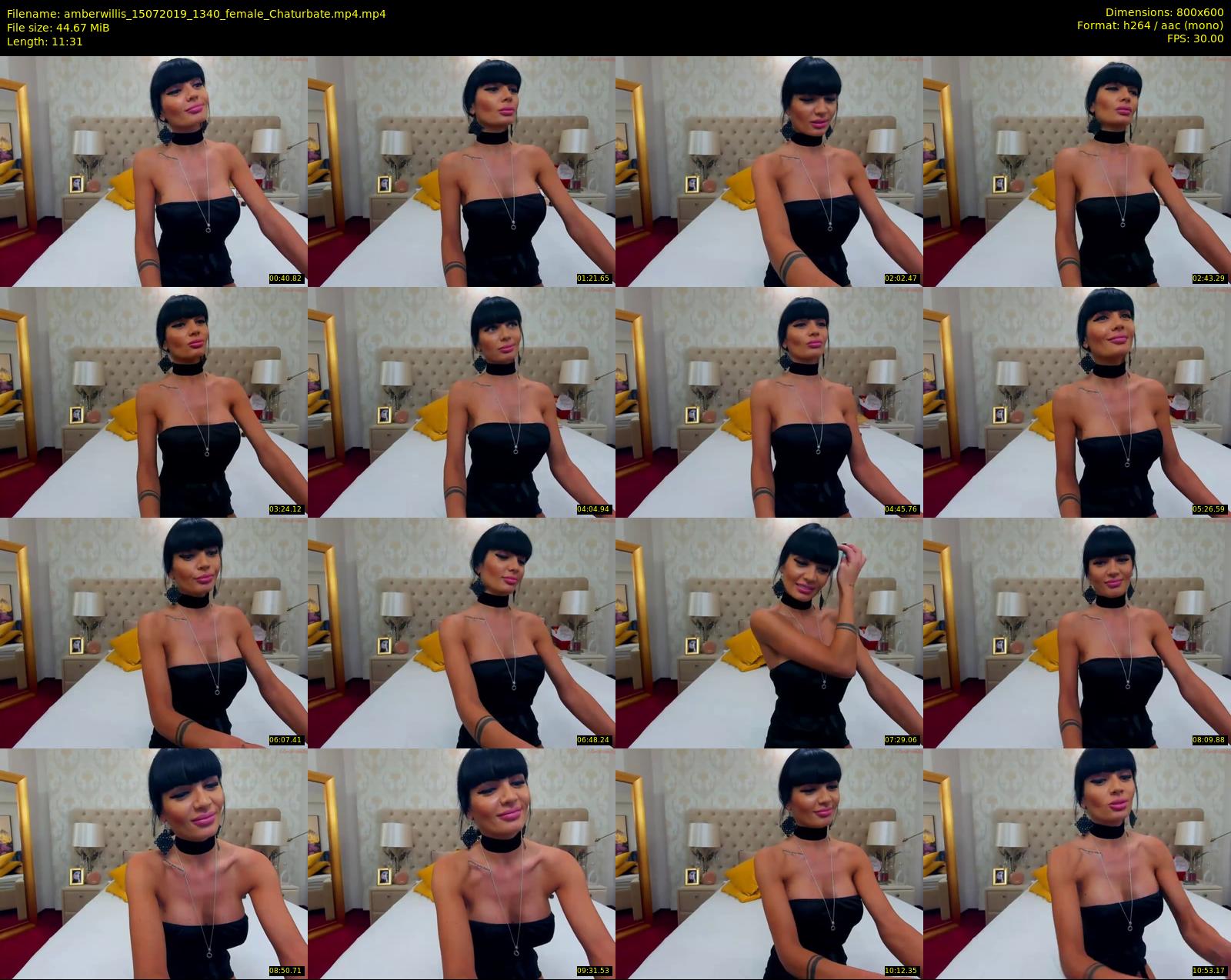 amberwillis — 12 minute Chaturbate female cam show recording, 480p, Jul 15, 2019