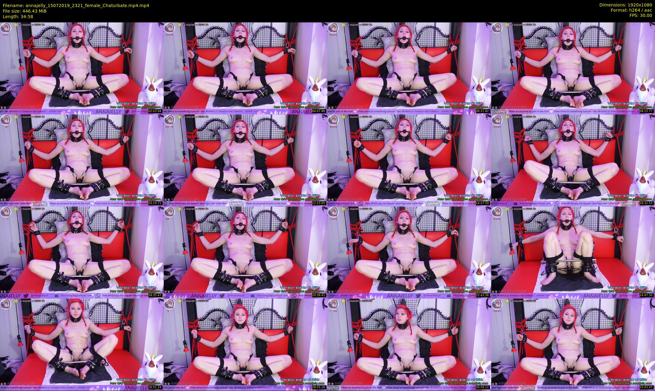 annajelly — 35 minute Chaturbate couple cam show recording, 1080p, Jul 15, 2019