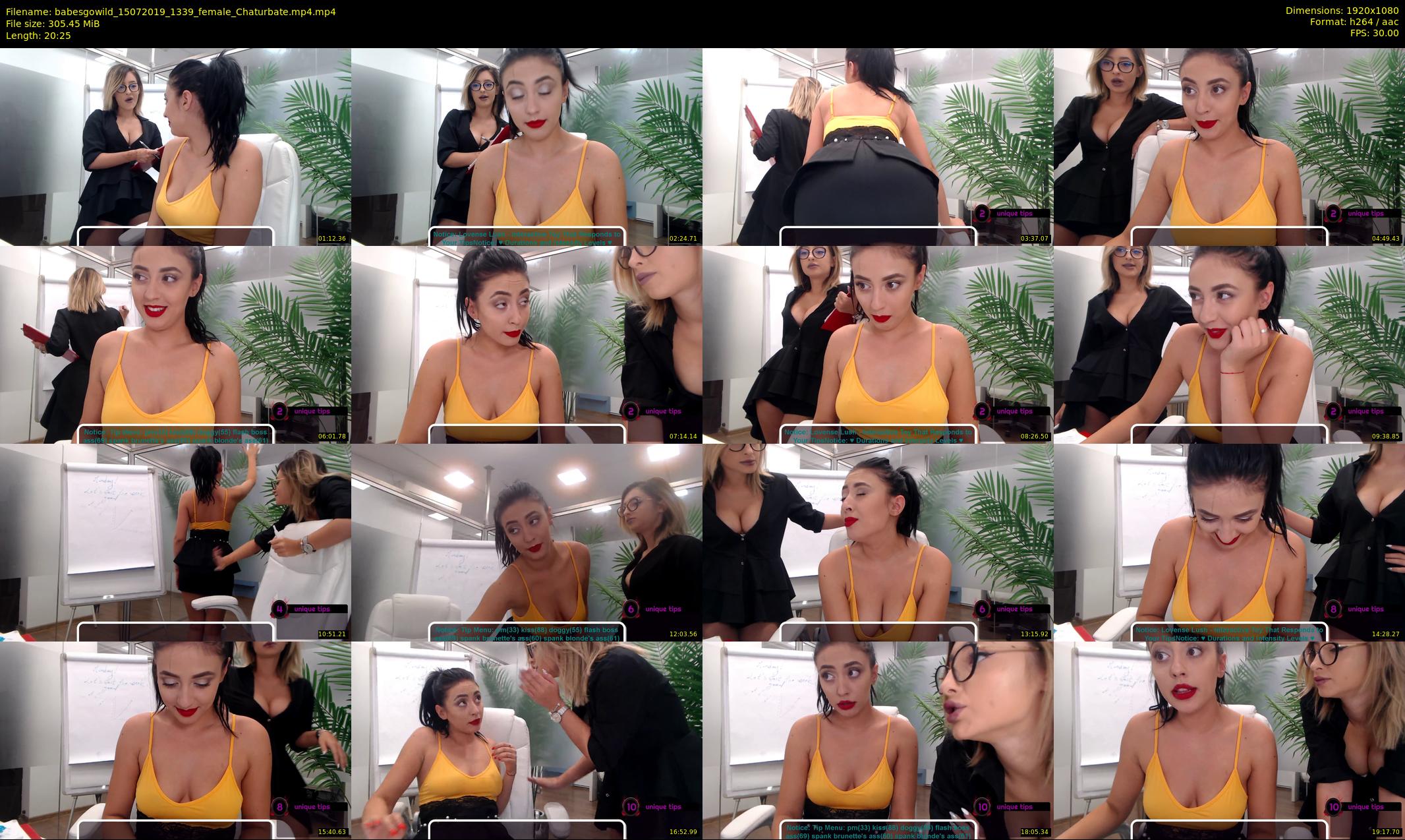 babesgowild — 21 minute Chaturbate couple cam show recording, 1080p, Jul 15, 2019
