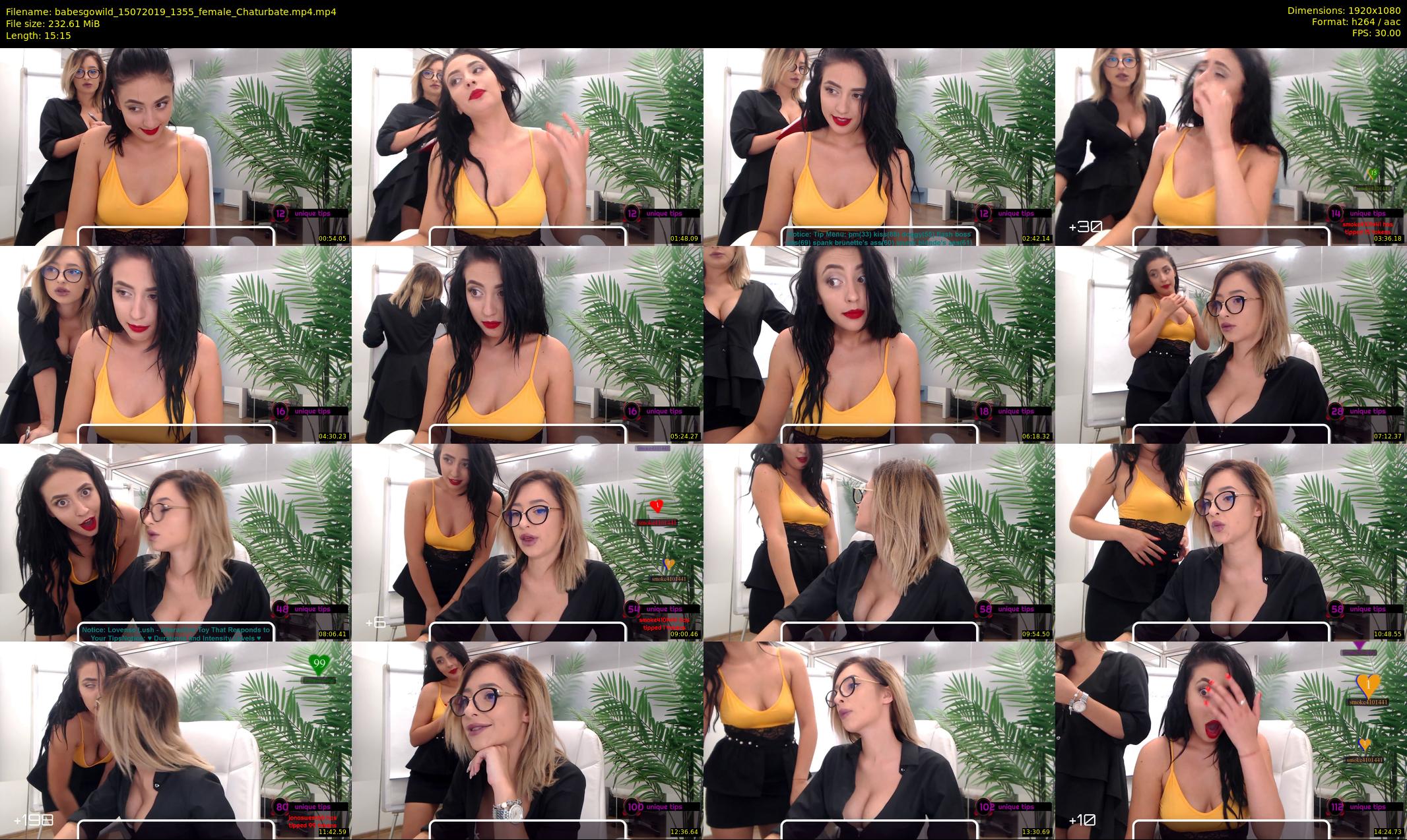 babesgowild — 16 minute Chaturbate couple cam show recording, 1080p, Jul 15, 2019