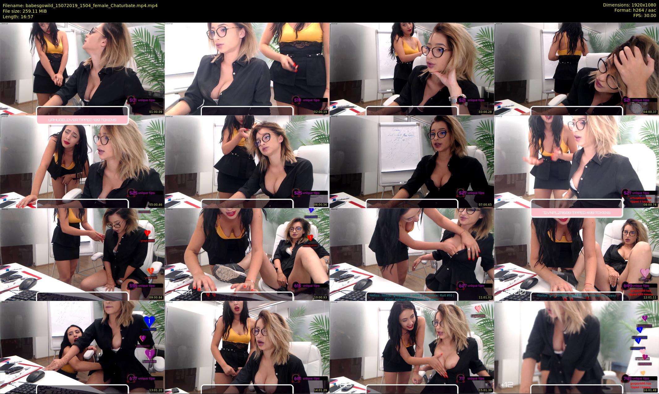 babesgowild — 17 minute Chaturbate couple cam show recording, 1080p, Jul 15, 2019