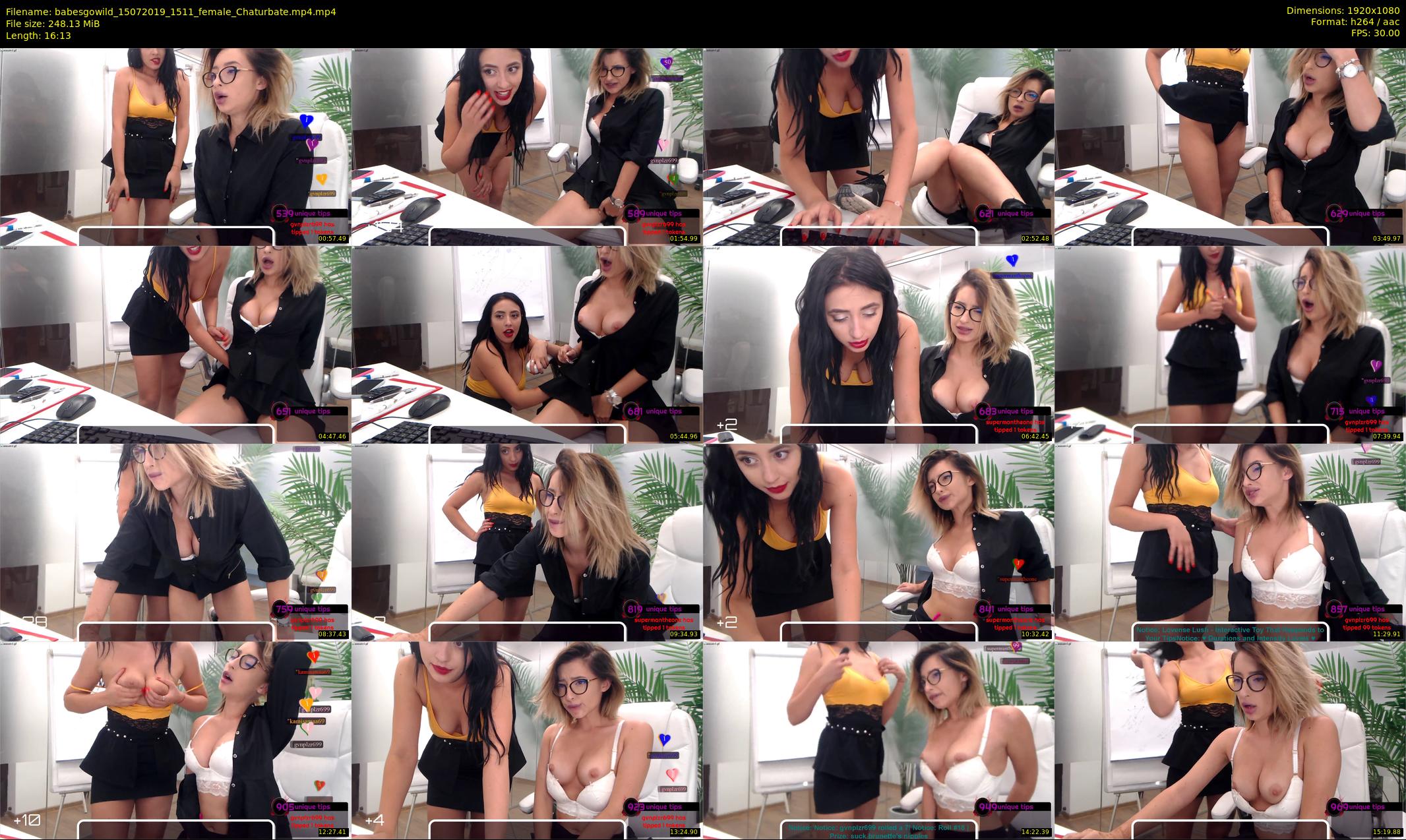 babesgowild — 17 minute Chaturbate couple cam show recording, 1080p, Jul 15, 2019