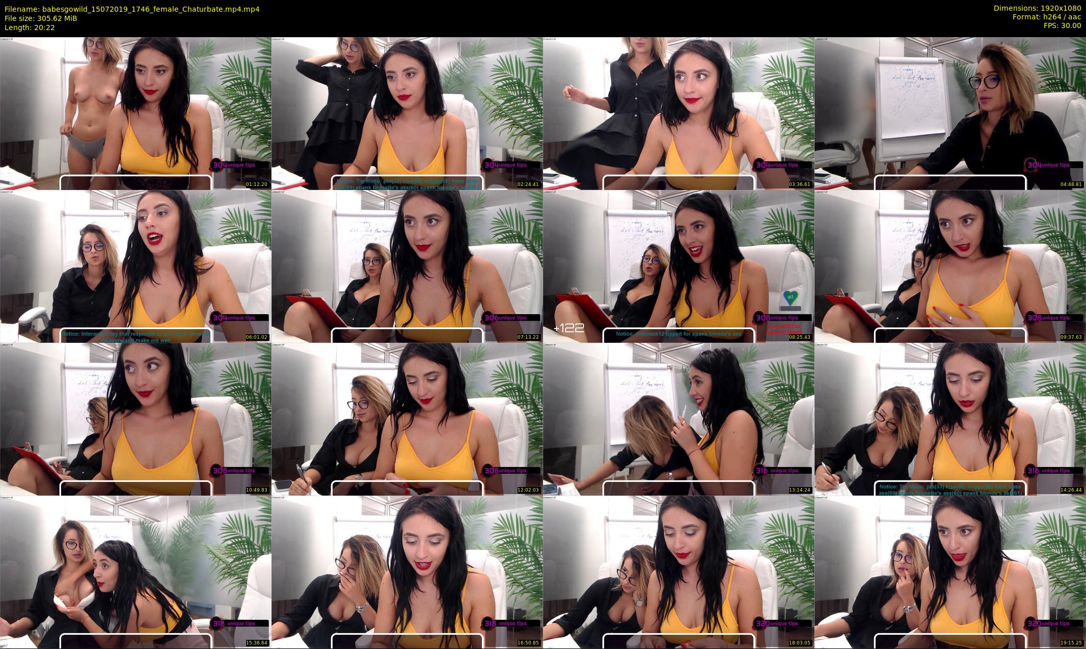 babesgowild — 21 minute Chaturbate couple cam show recording, 1080p, Jul 15, 2019