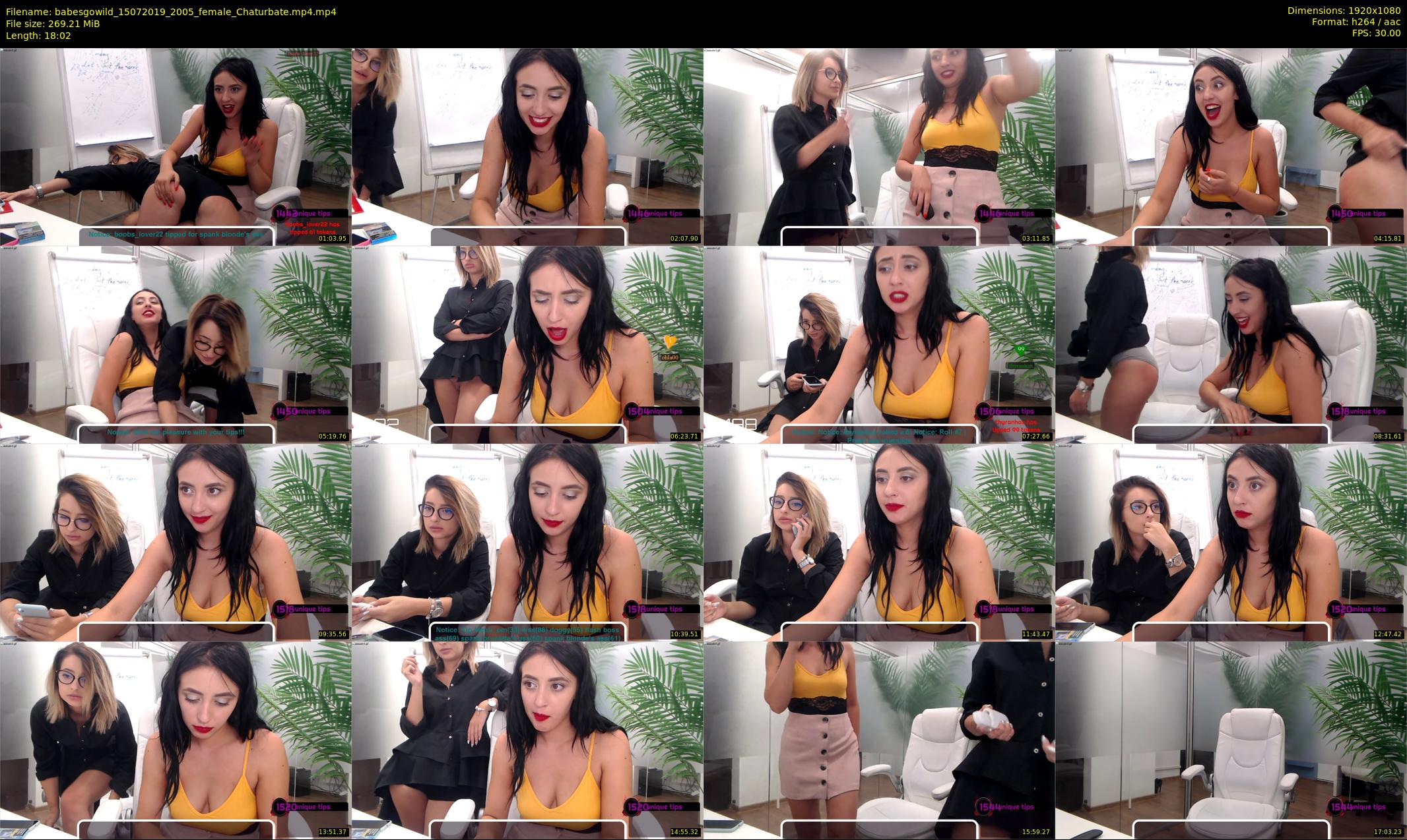 babesgowild — 19 minute Chaturbate couple cam show recording, 1080p, Jul 15, 2019
