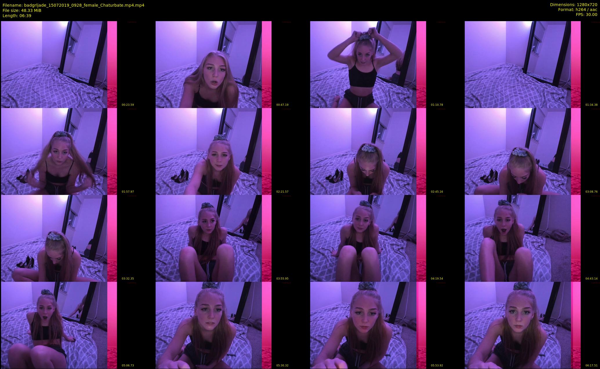 badgrljade — 7 minute Chaturbate female cam show recording, 720p, Jul 15, 2019