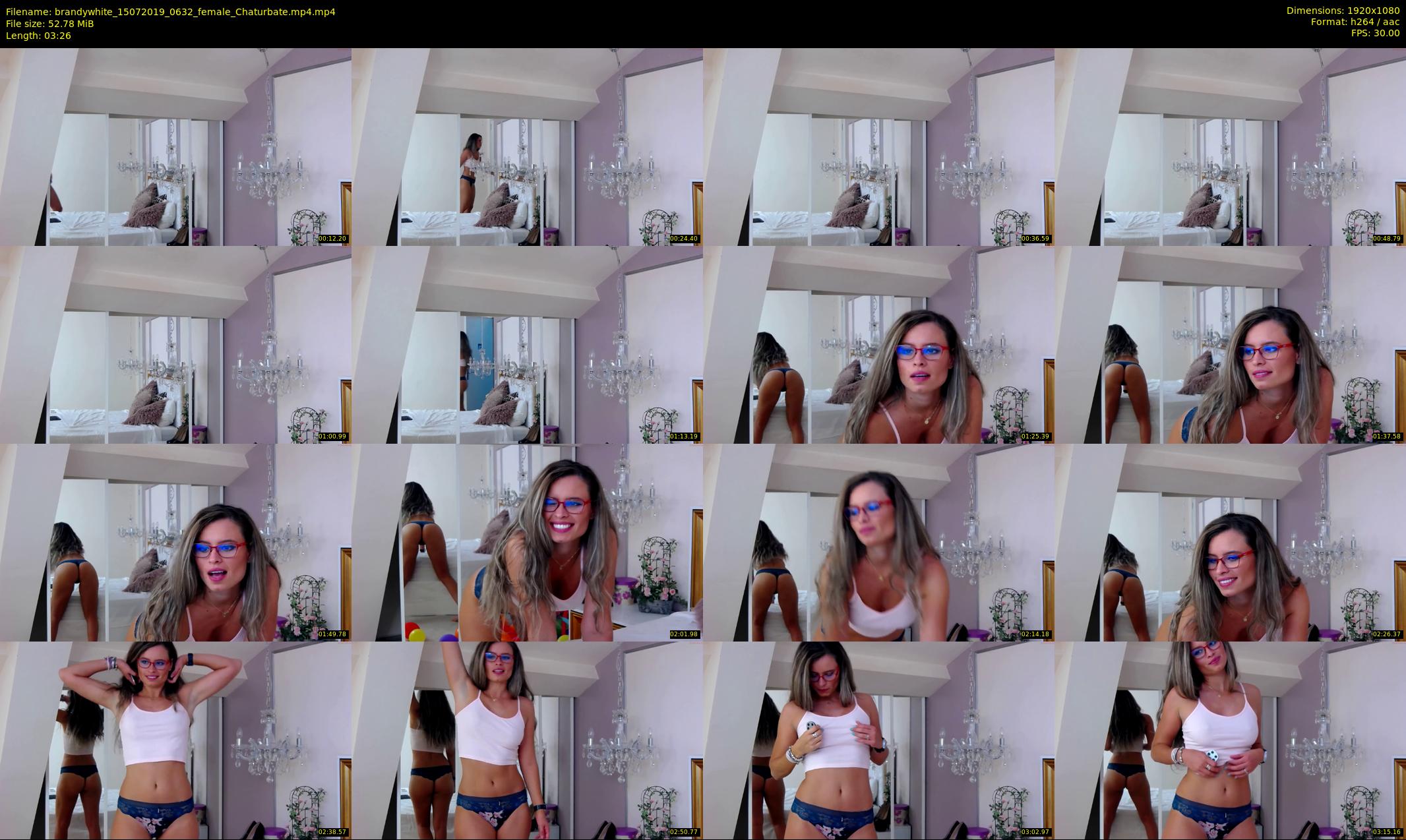 brandywhite — 4 minute Chaturbate female cam show recording, 1080p, Jul 15, 2019