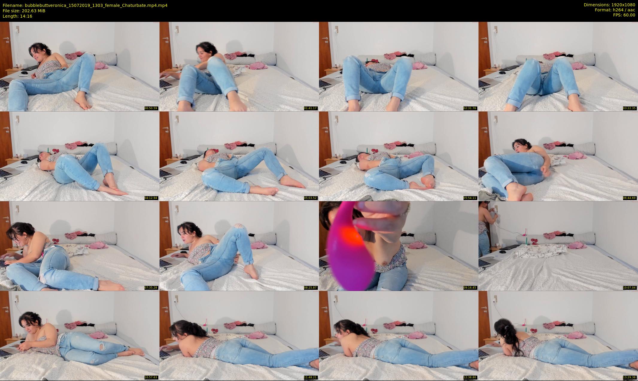 bubblebuttveronica — 15 minute Chaturbate female cam show recording, 1080p, Jul 15, 2019