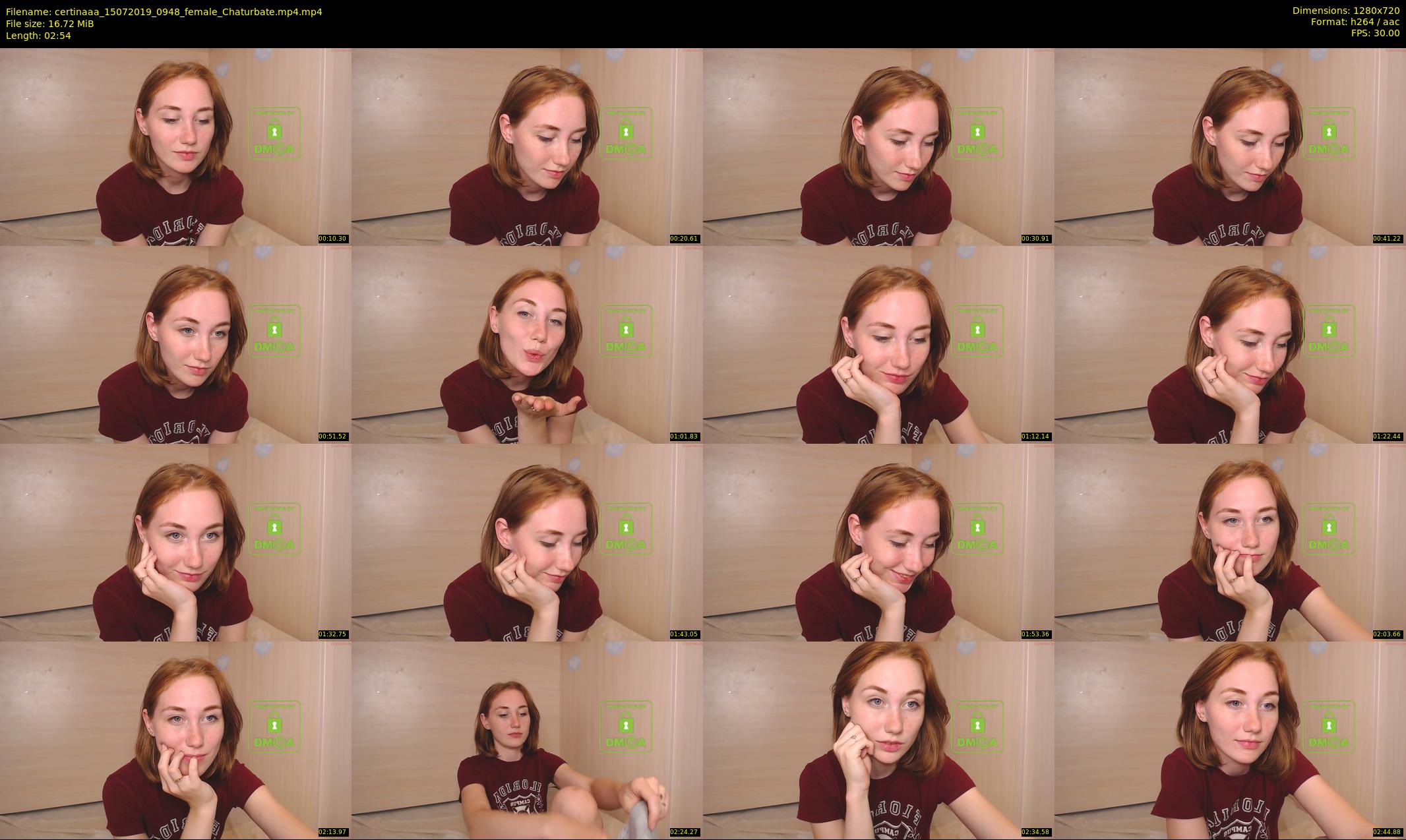 certinaaa — 3 minute Chaturbate female cam show recording, 720p, Jul 15, 2019