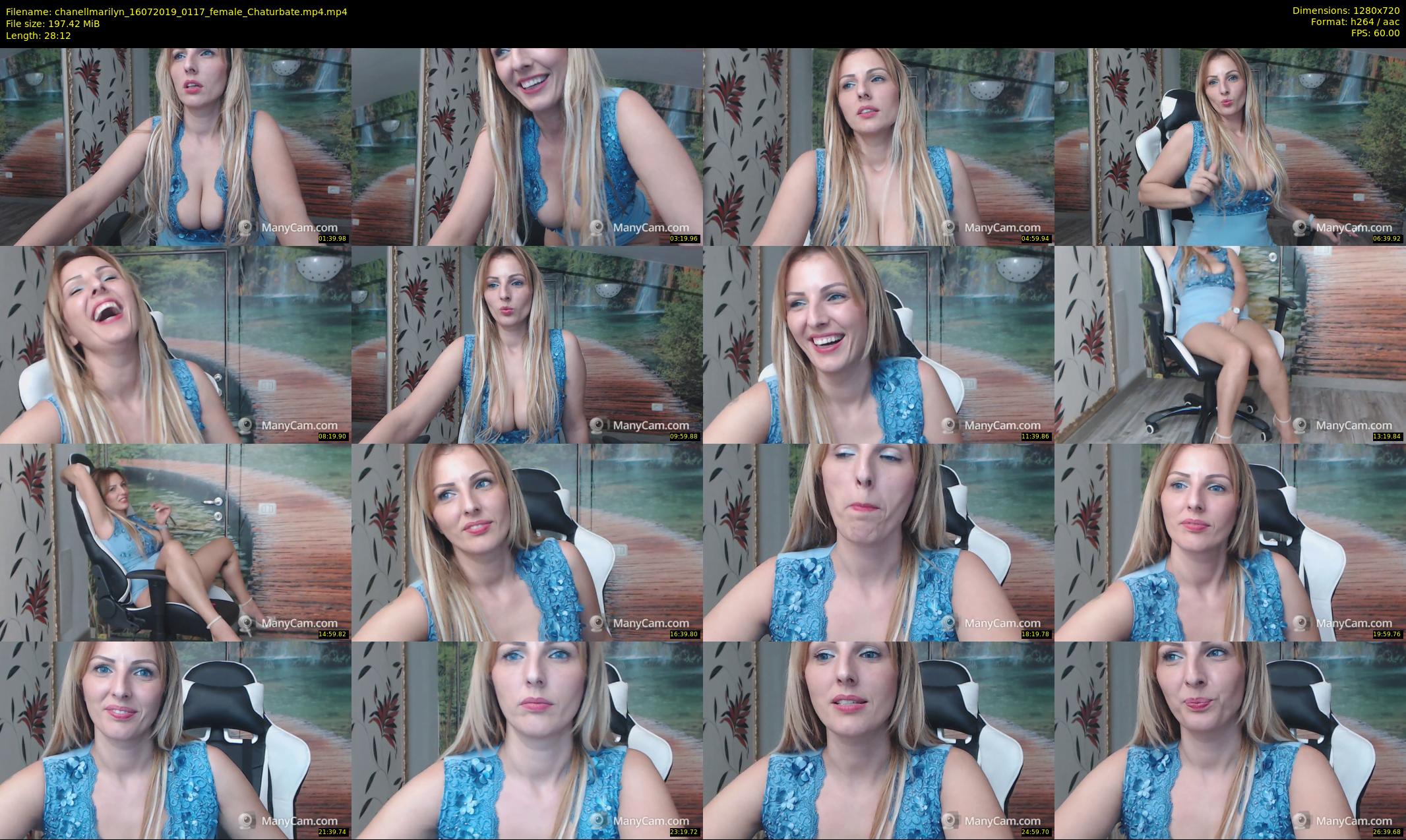 chanellmarilyn — 29 minute Chaturbate female cam show recording, 720p, Jul 16, 2019