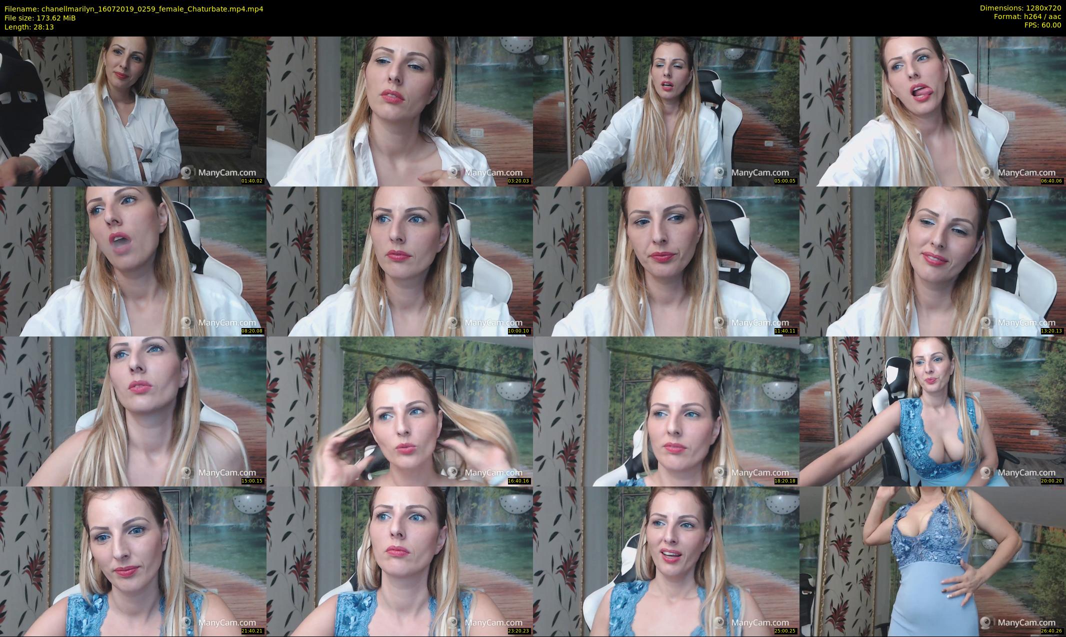chanellmarilyn — 29 minute Chaturbate female cam show recording, 720p, Jul 16, 2019