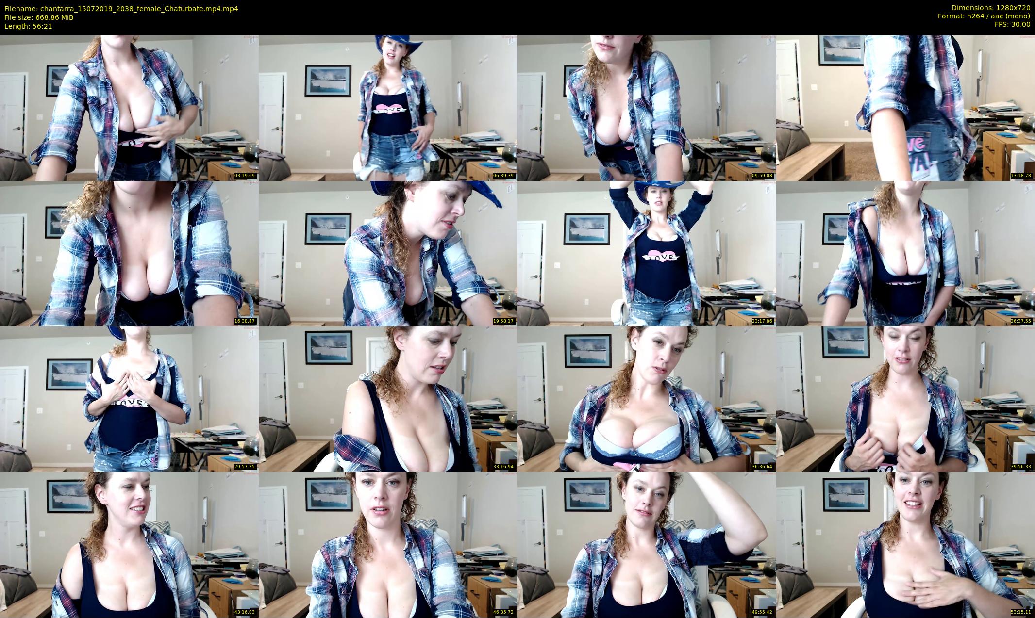 chantarra — 57 minute Chaturbate female cam show recording, 720p, Jul 15, 2019