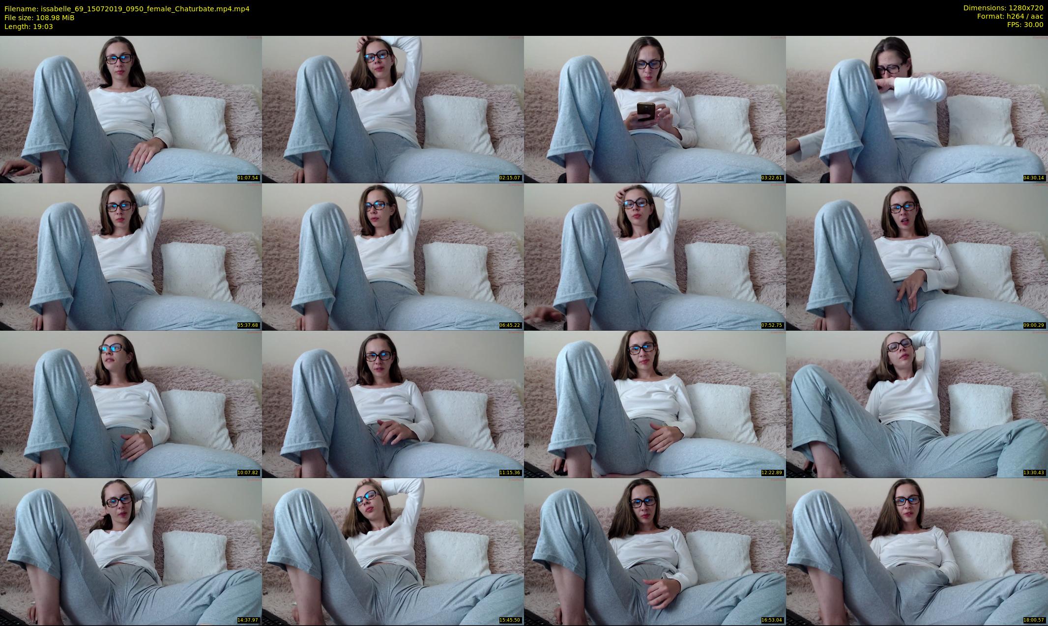 issabelle_69 — 20 minute Chaturbate couple cam show recording, 720p, Jul 15, 2019
