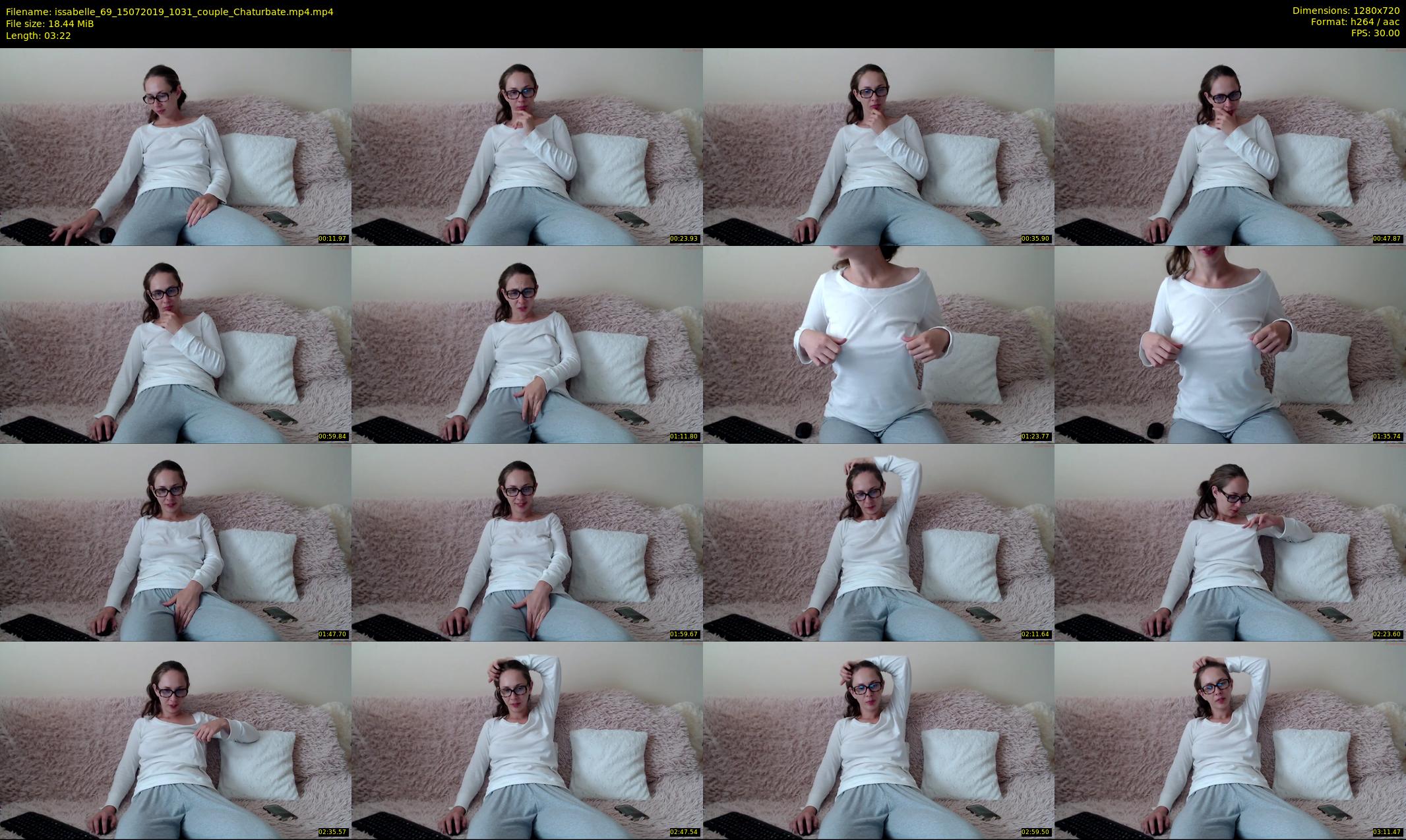 issabelle_69 — 4 minute Chaturbate couple cam show recording, 720p, Jul 15, 2019