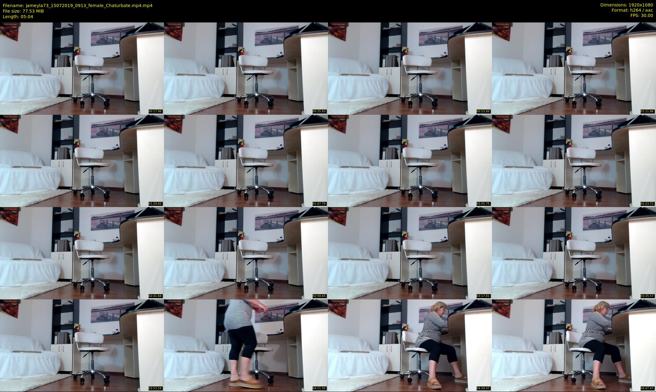 jameyla73 — 6 minute Chaturbate female cam show recording, 1080p, Jul 15, 2019