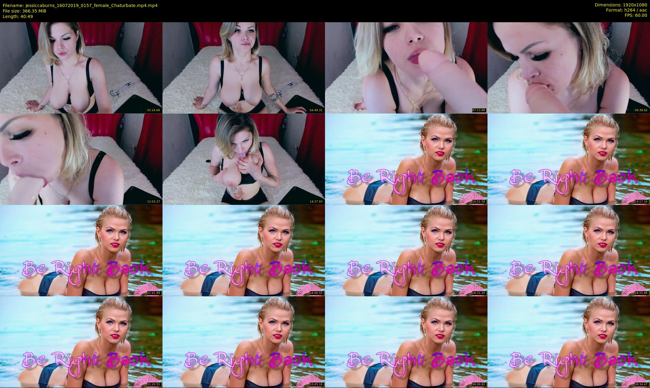 jessiccaburns — 41 minute Chaturbate female cam show recording, 1080p, Jul 16, 2019