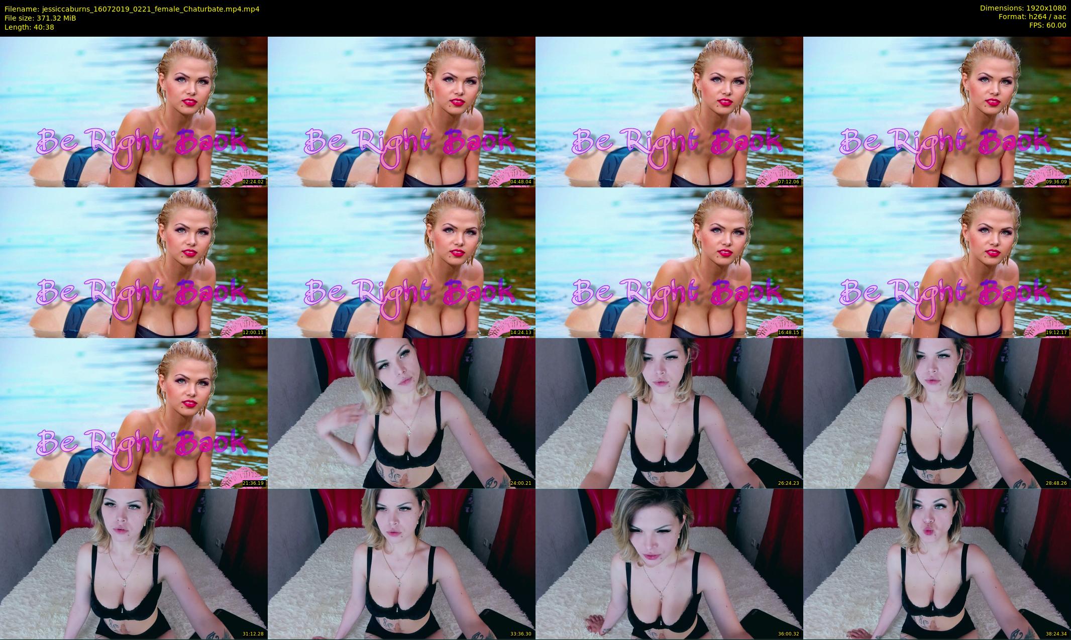 jessiccaburns — 41 minute Chaturbate female cam show recording, 1080p, Jul 16, 2019
