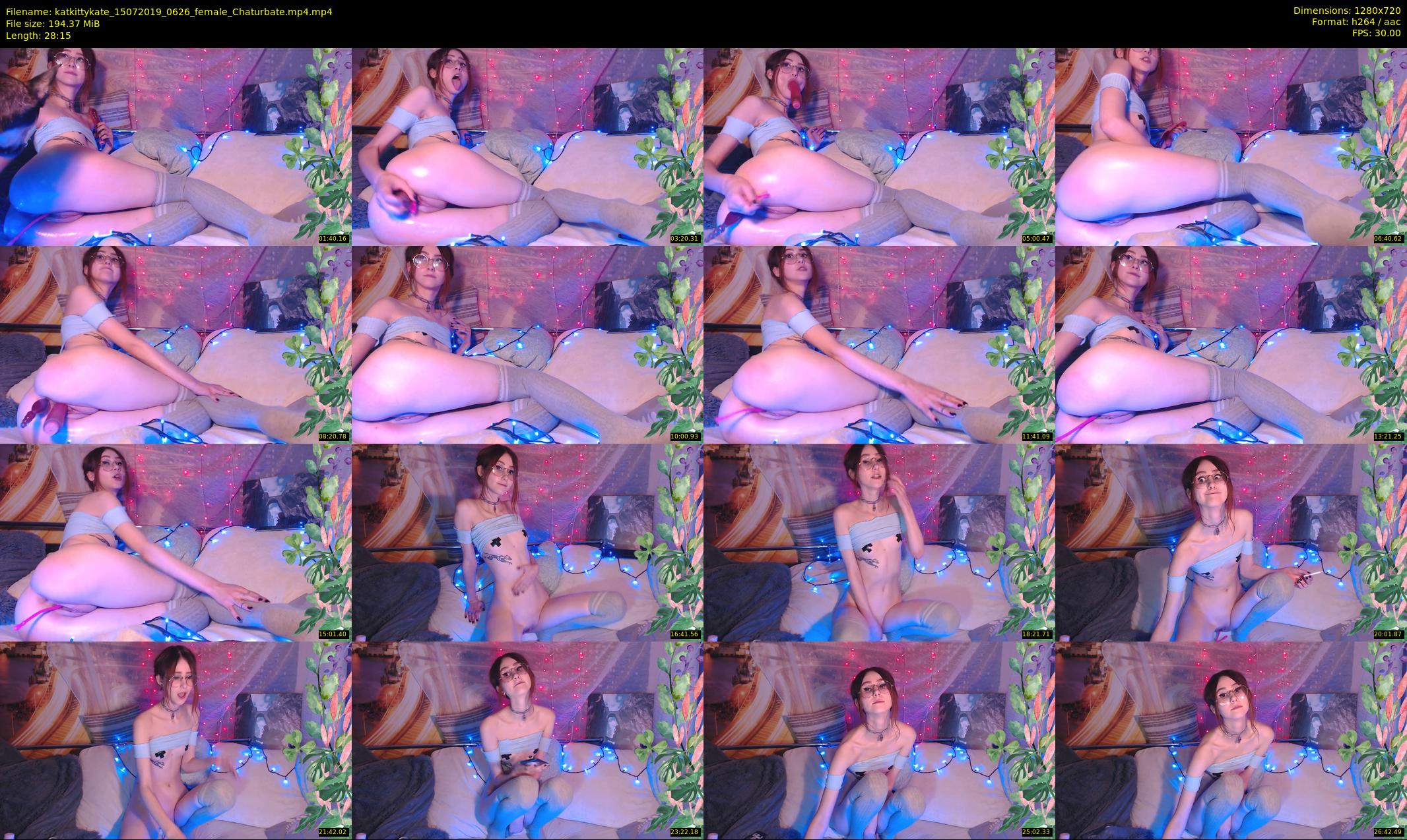 katkittykate — 29 minute Chaturbate female cam show recording, 720p, Jul 15, 2019