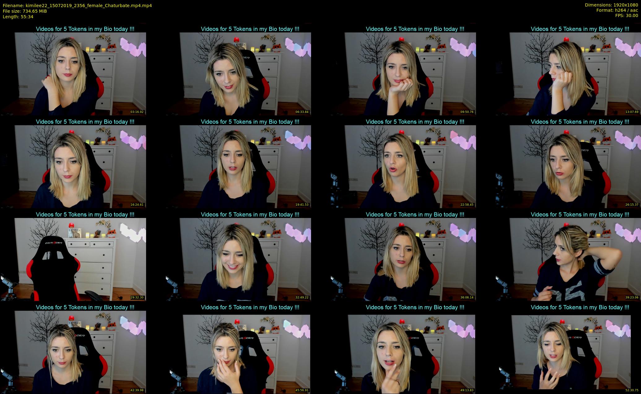kimilee22 — 56 minute Chaturbate female cam show recording, 1080p, Jul 15, 2019
