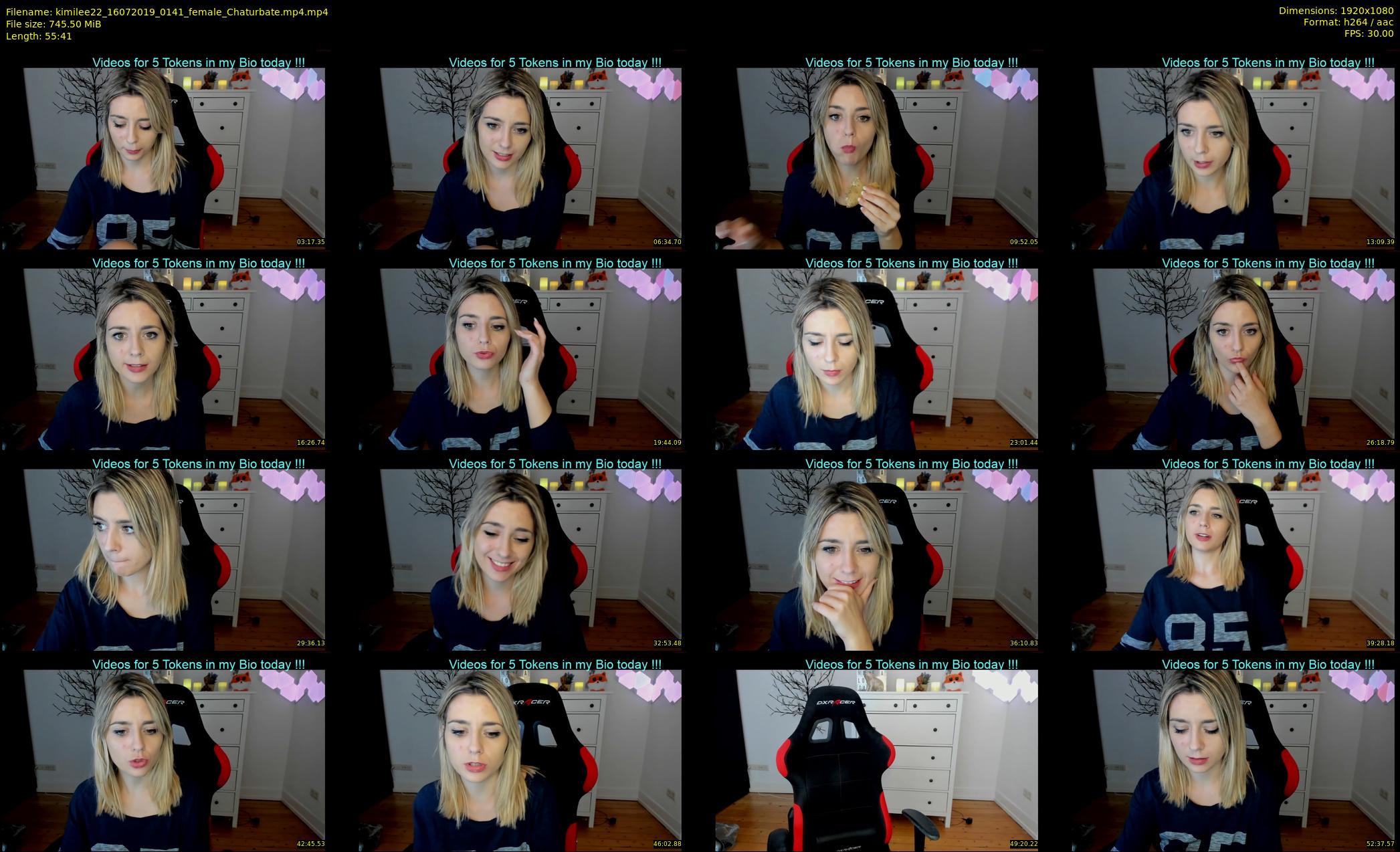 kimilee22 — 56 minute Chaturbate female cam show recording, 1080p, Jul 16, 2019