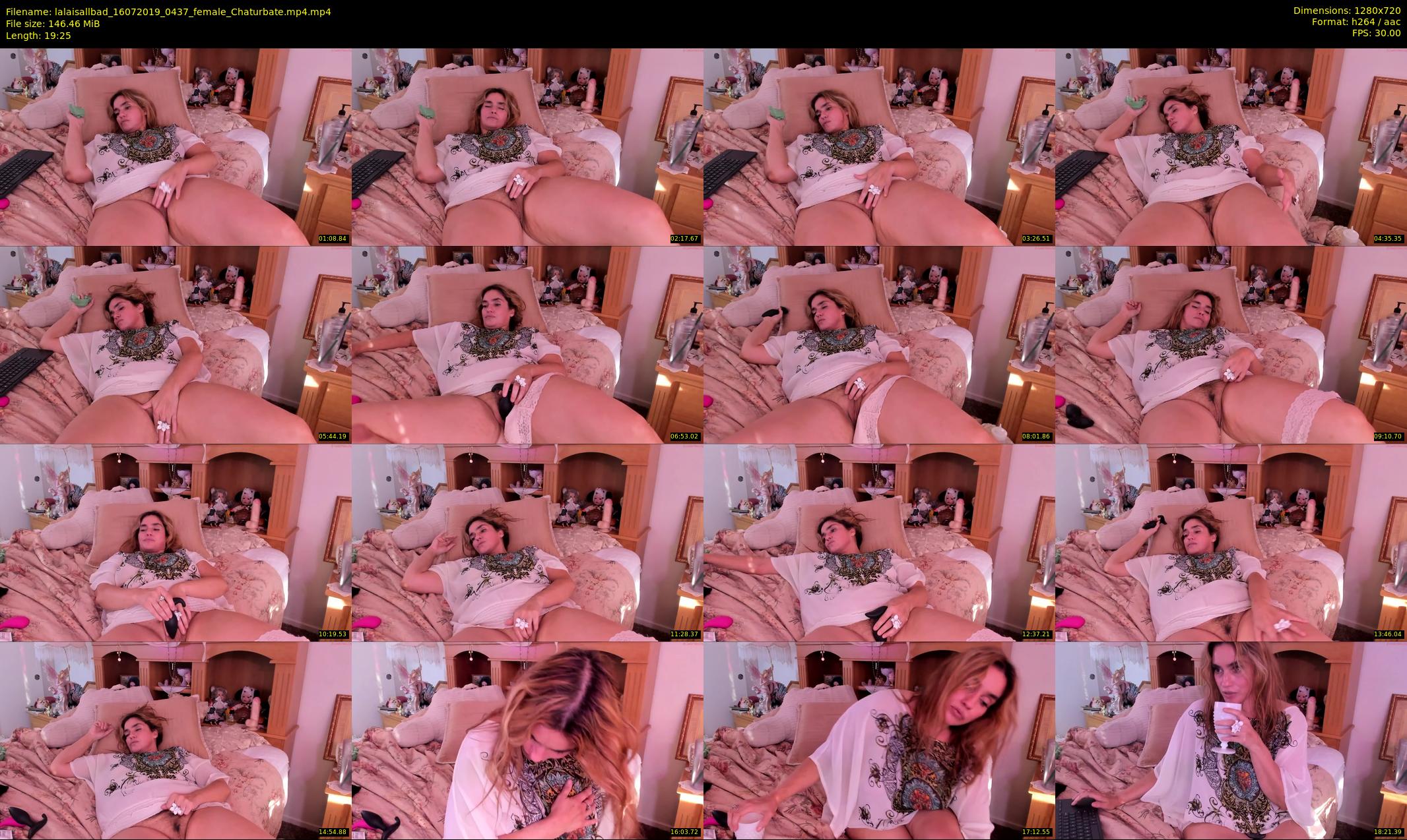 lalaisallbad — 20 minute Chaturbate female cam show recording, 720p, Jul 16, 2019