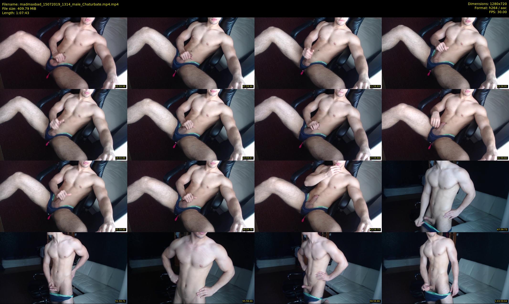 madmaxbad — 68 minute Chaturbate male cam show recording, 720p, Jul 15, 2019