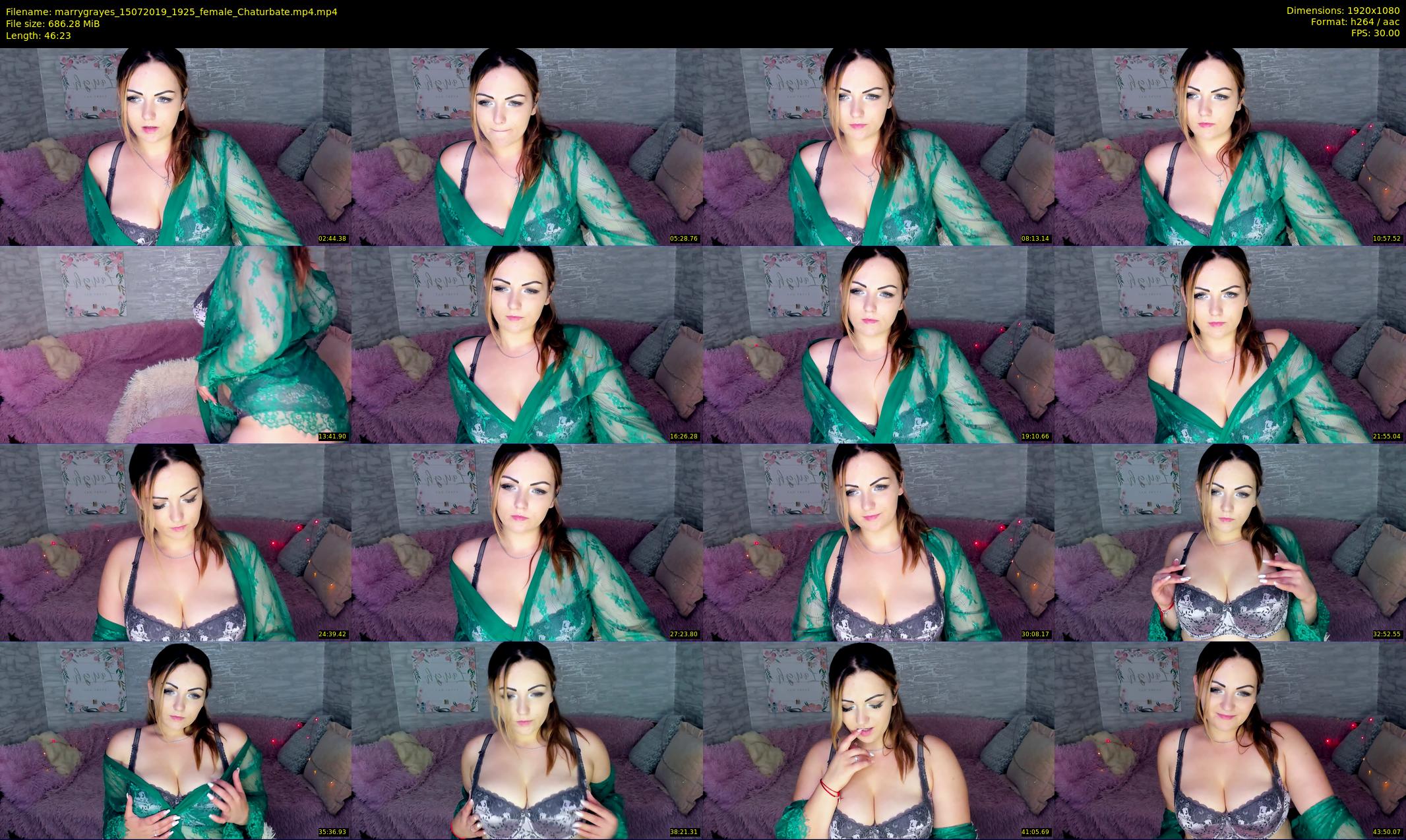 marrygrayes — 47 minute Chaturbate female cam show recording, 1080p, Jul 15, 2019