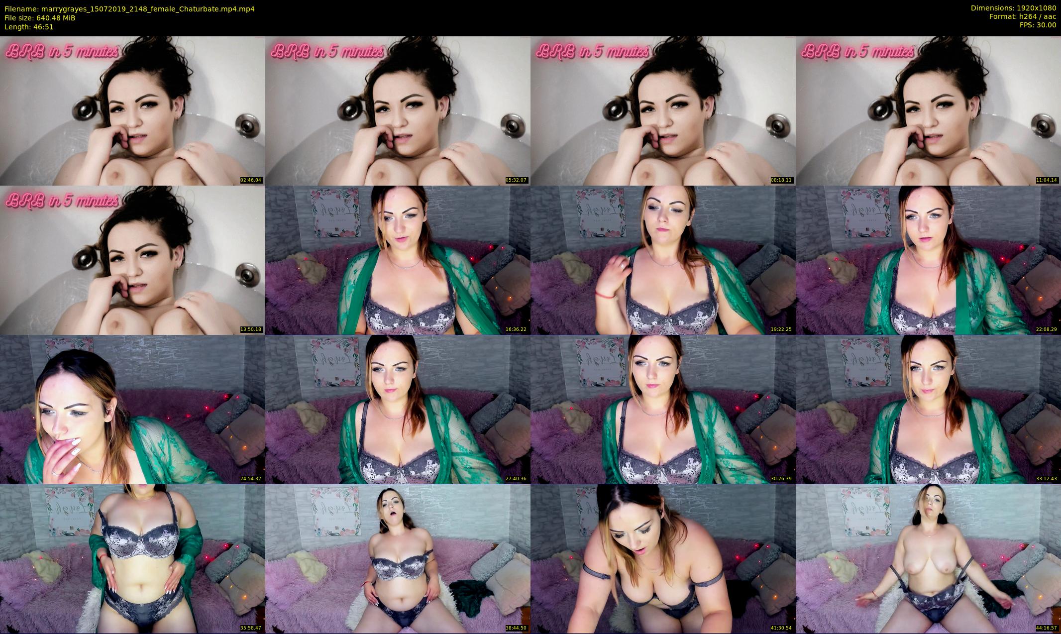 marrygrayes — 47 minute Chaturbate female cam show recording, 1080p, Jul 15, 2019