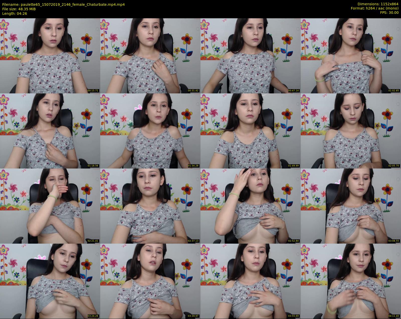 paulette65 — 5 minute Chaturbate female cam show recording, 720p, Jul 15, 2019