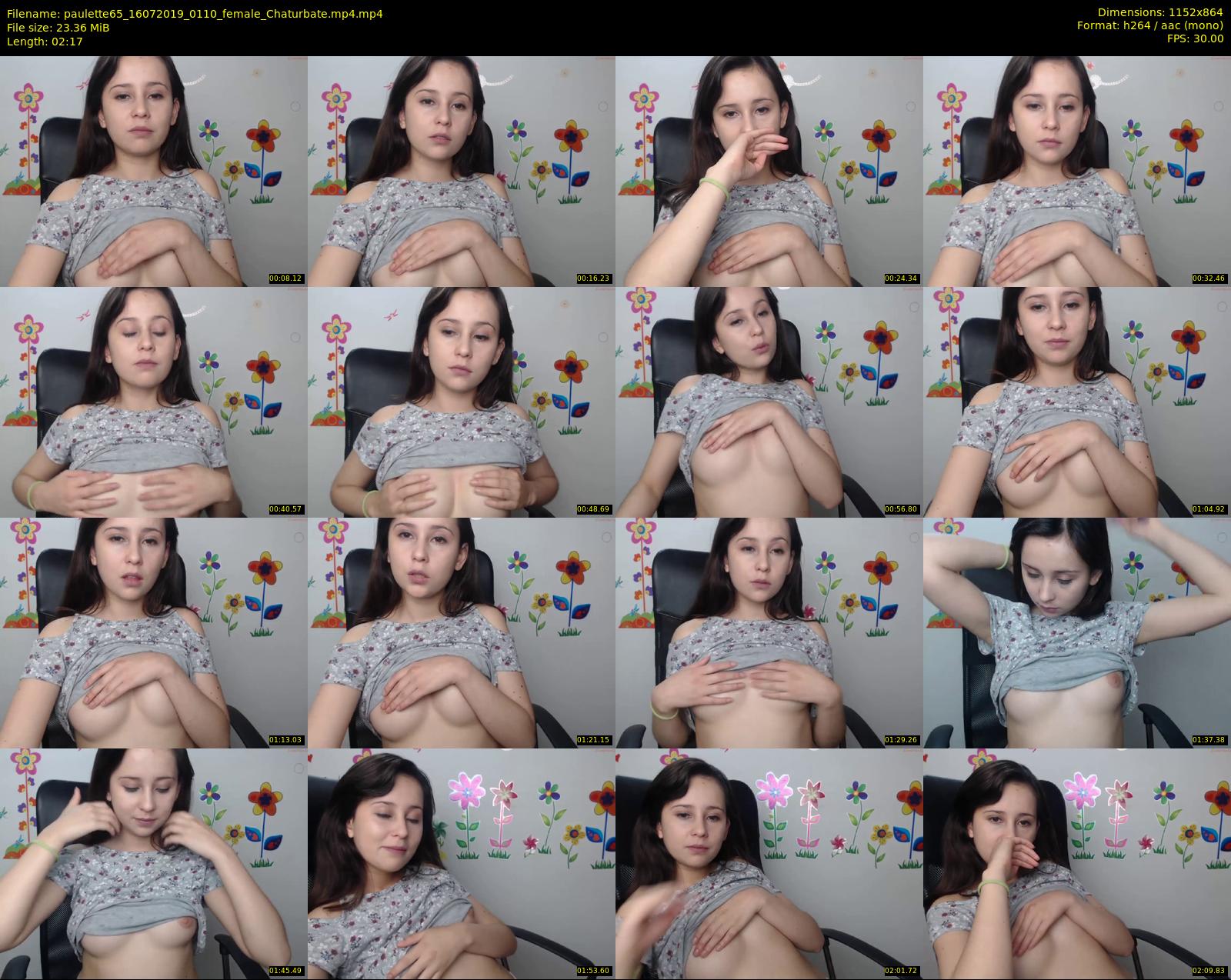 paulette65 — 3 minute Chaturbate female cam show recording, 720p, Jul 16, 2019