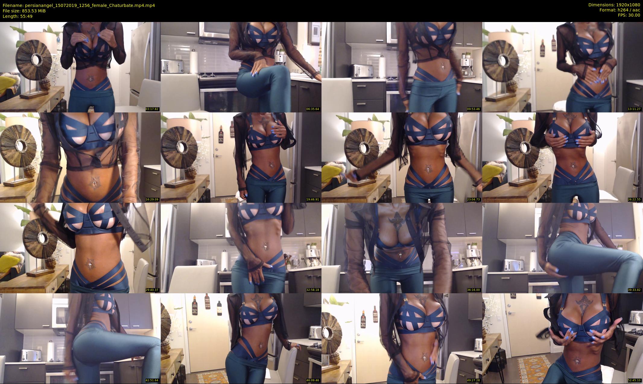 persianangel — 56 minute Chaturbate female cam show recording, 1080p, Jul 15, 2019