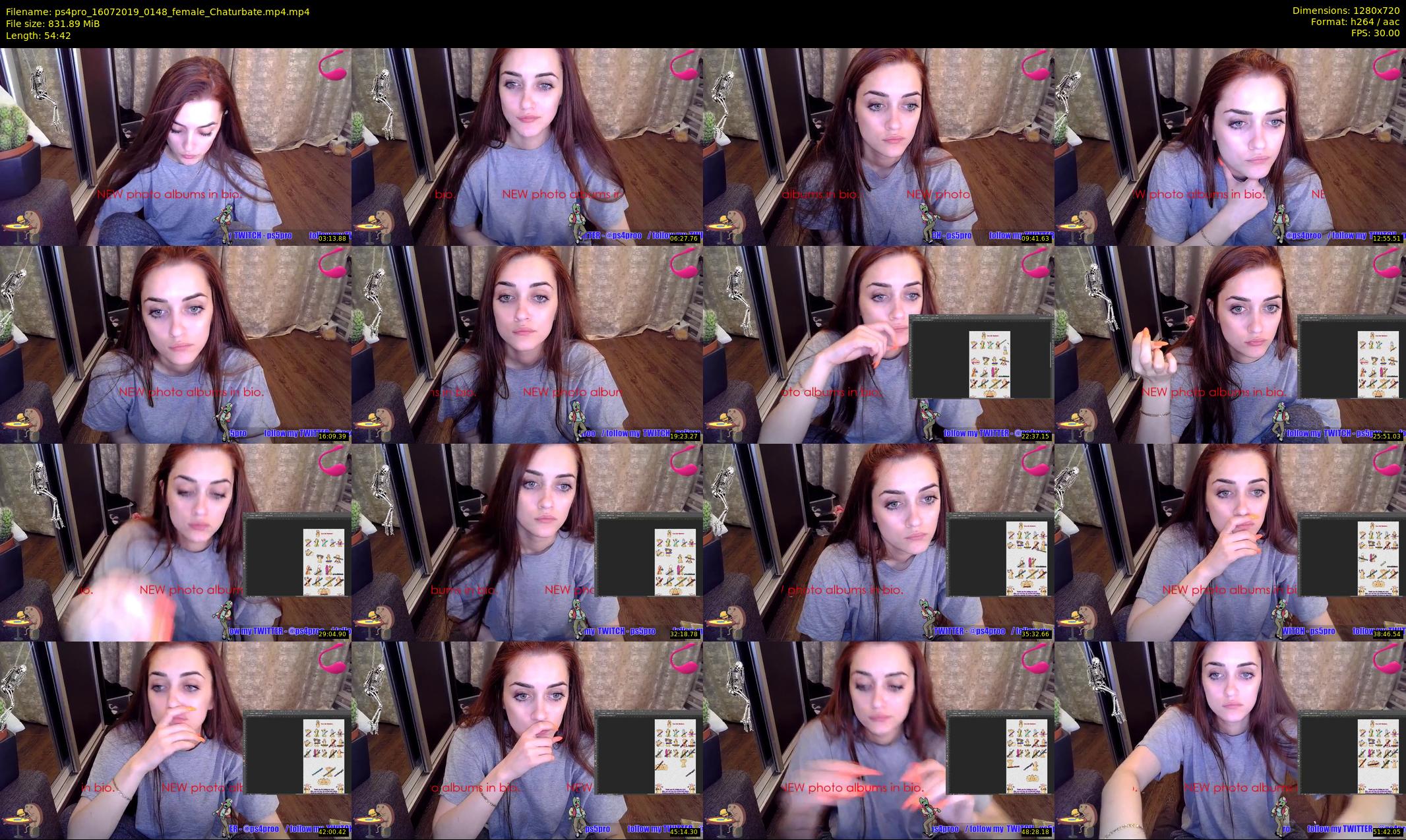 ps4pro — 55 minute Chaturbate female cam show recording, 720p, Jul 16, 2019