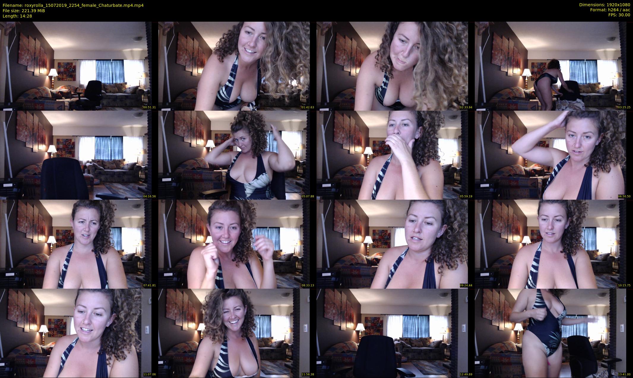 roxyrolla — 15 minute Chaturbate female cam show recording, 1080p, Jul 15, 2019