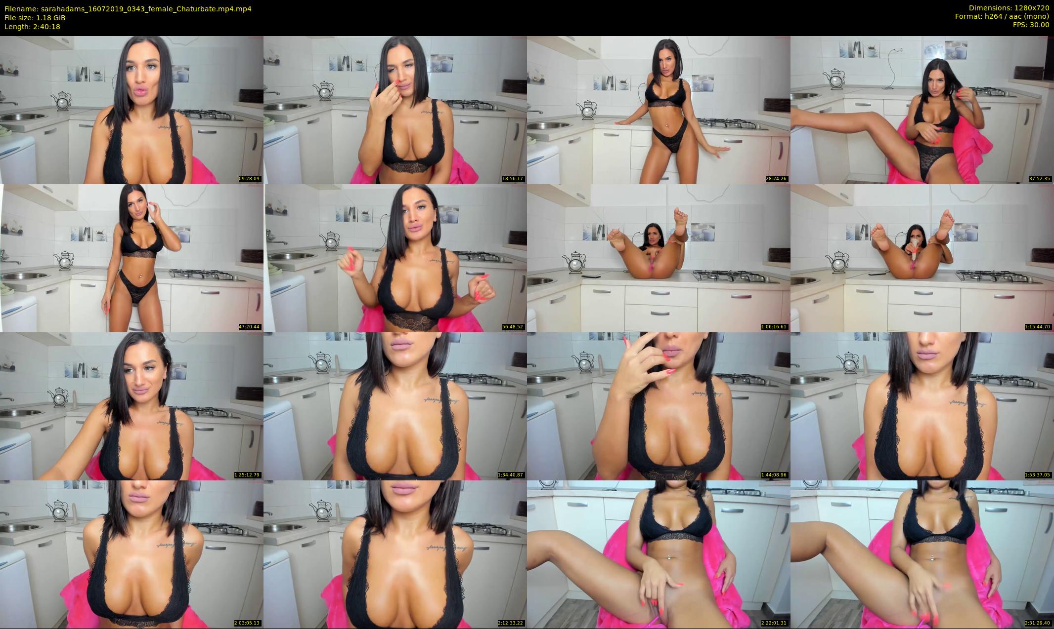 sarahadams — 161 minute Chaturbate female cam show recording, 720p, Jul 16, 2019