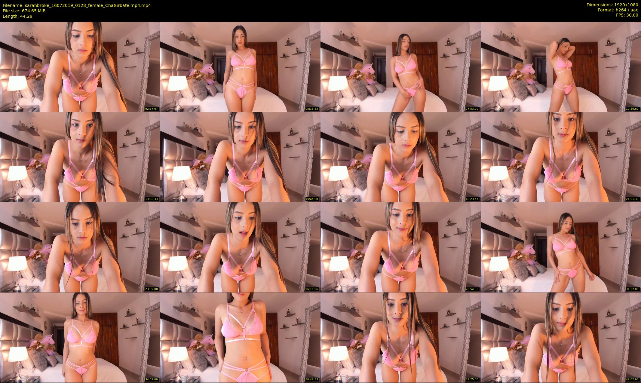 sarahbroke — 45 minute Chaturbate female cam show recording, 1080p, Jul 16, 2019