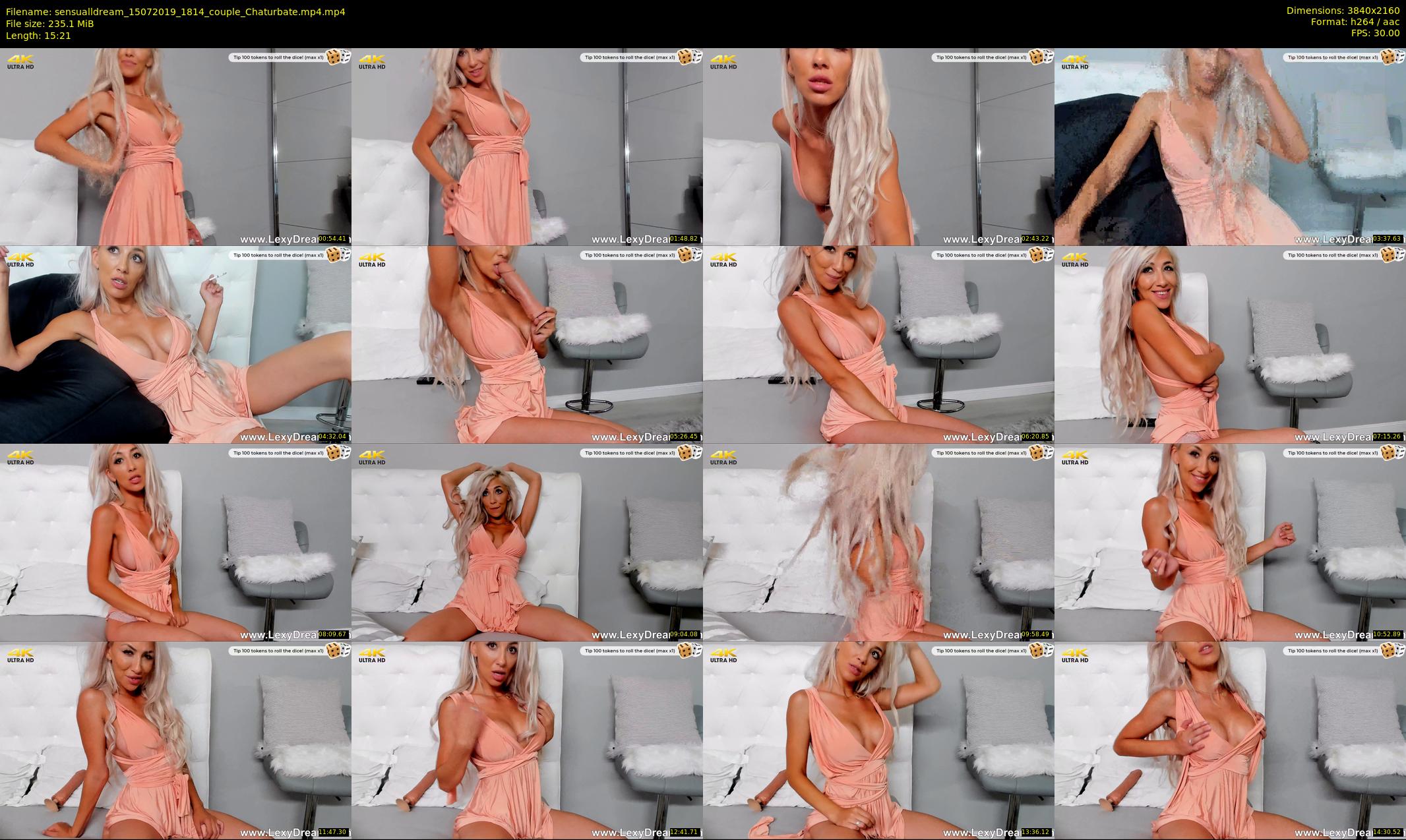 sensualldream — 16 minute Chaturbate female cam show recording, 4K, Jul 15, 2019