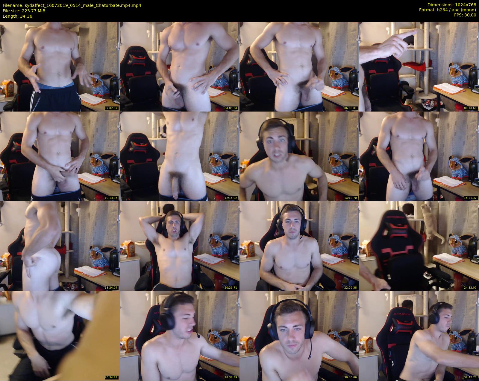 sydaffect — 35 minute Chaturbate male cam show recording, 720p, Jul 16, 2019