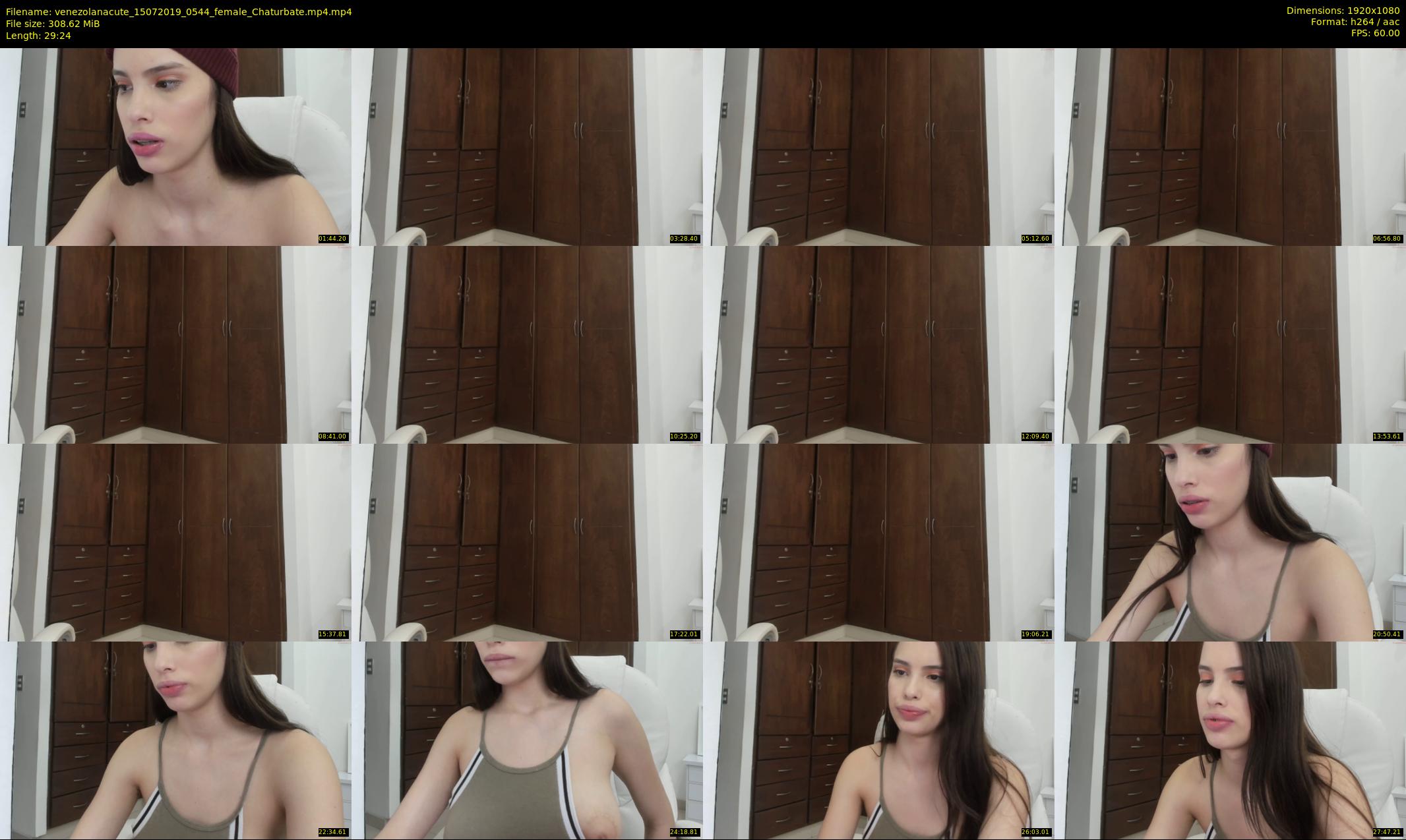 venezolanacute — 30 minute Chaturbate female cam show recording, 1080p, Jul 15, 2019