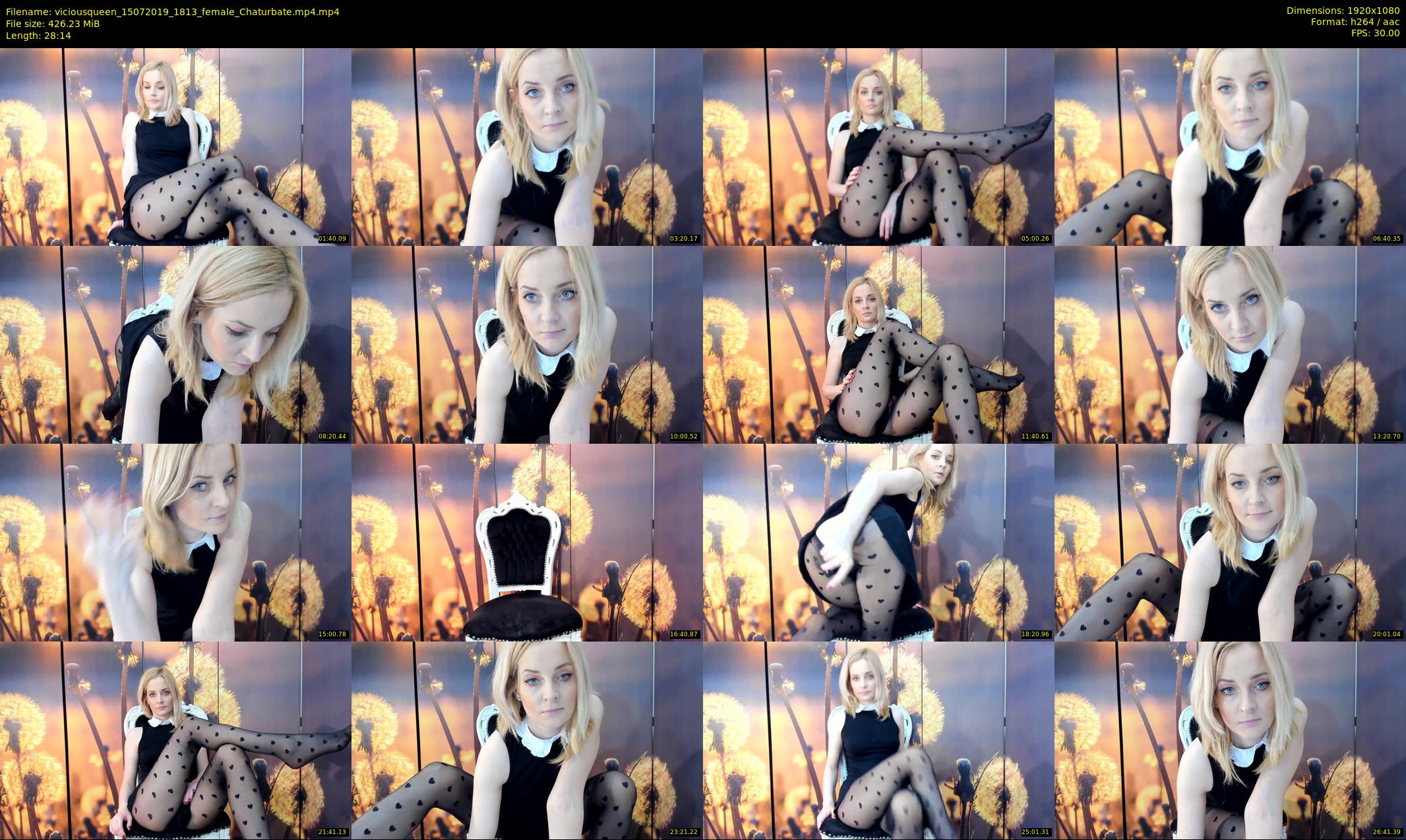 viciousqueen — 29 minute Chaturbate female cam show recording, 1080p, Jul 15, 2019