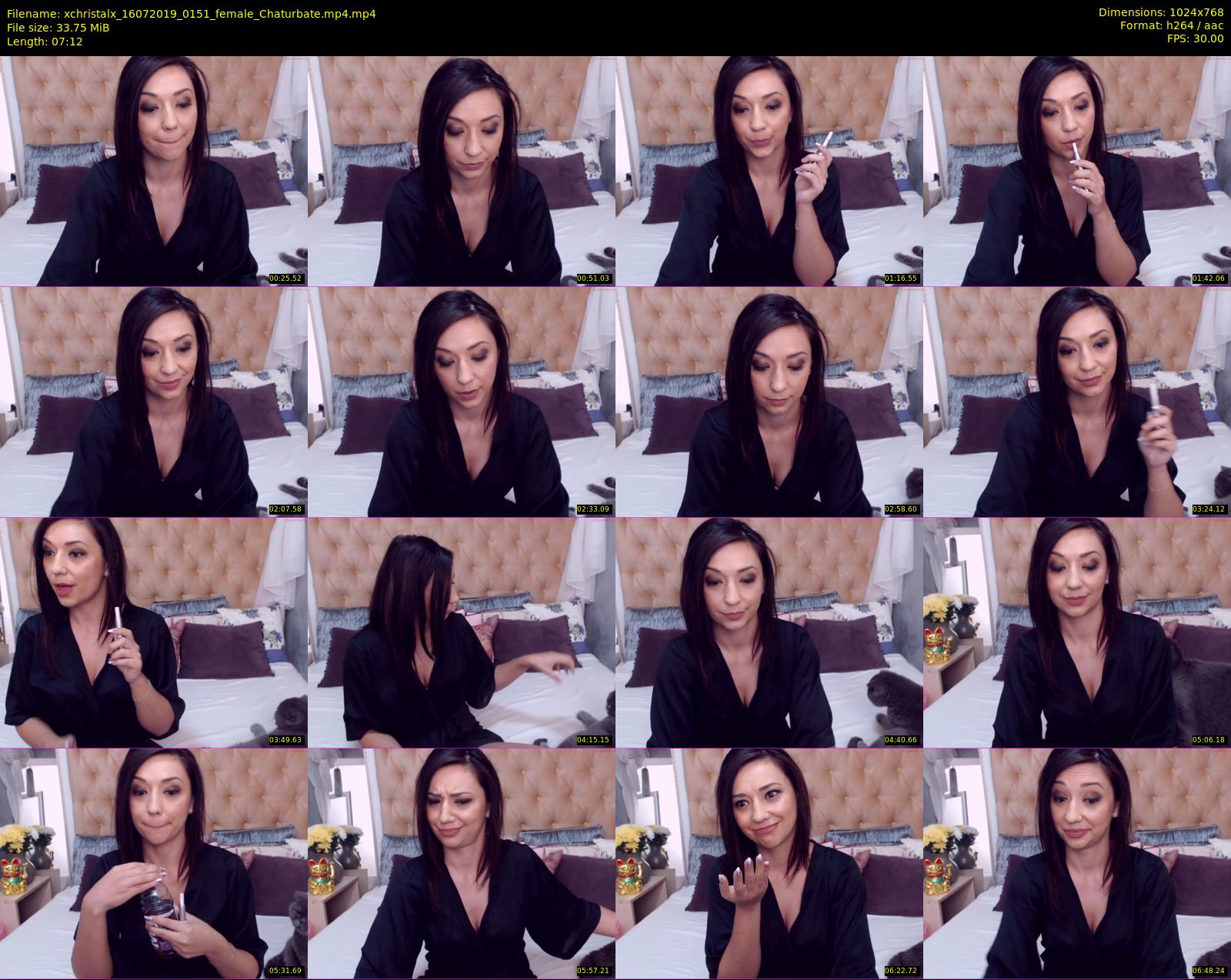 xchristalx — 8 minute Chaturbate female cam show recording, 720p, Jul 16, 2019