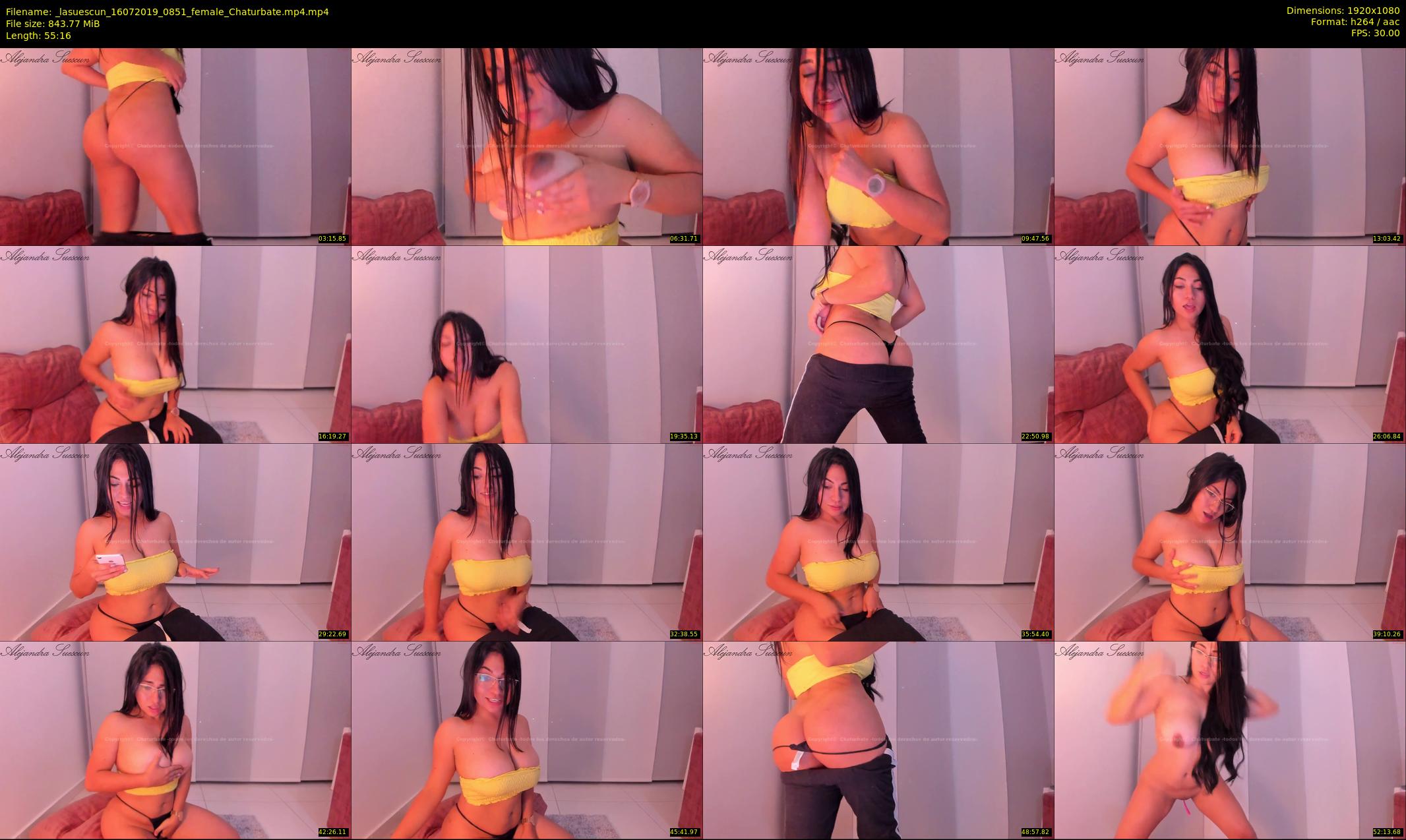 _lasuescun — 56 minute Chaturbate female cam show recording, 1080p, Jul 16, 2019