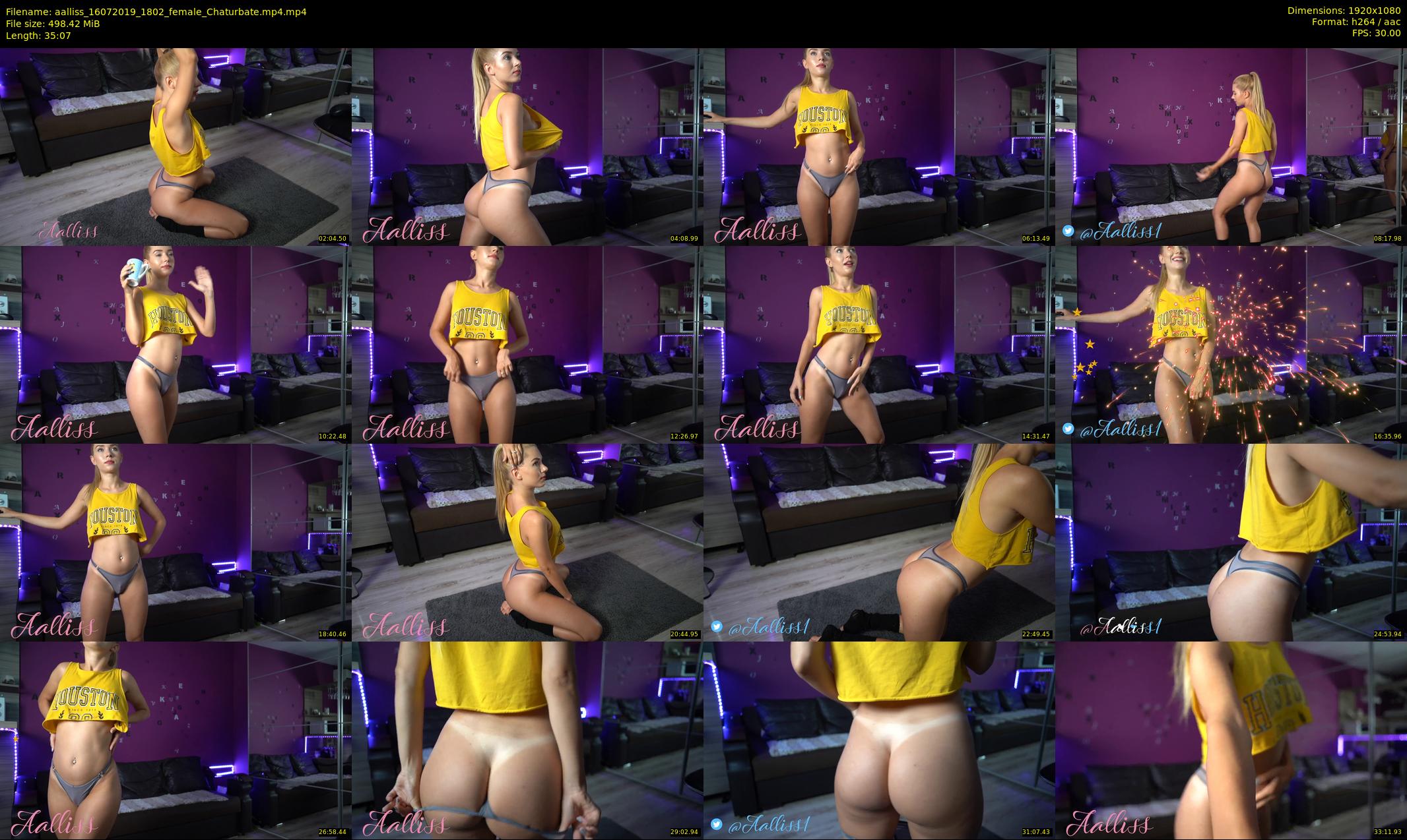 aalliss — 36 minute Chaturbate female cam show recording, 1080p, Jul 16, 2019