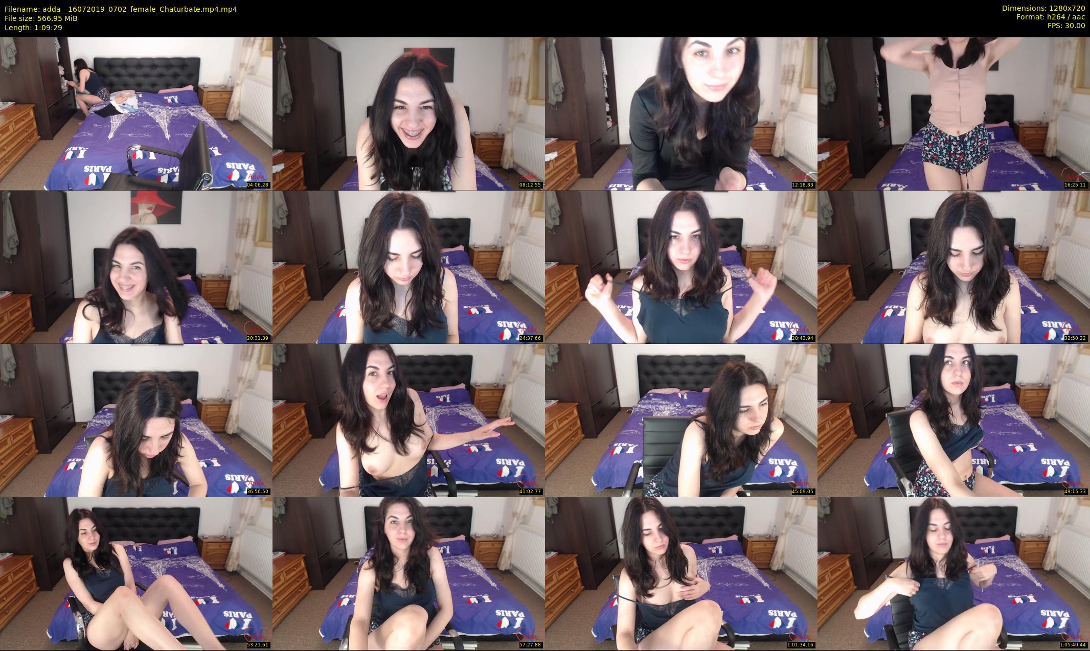 adda_ — 70 minute Chaturbate female cam show recording, 720p, Jul 16, 2019