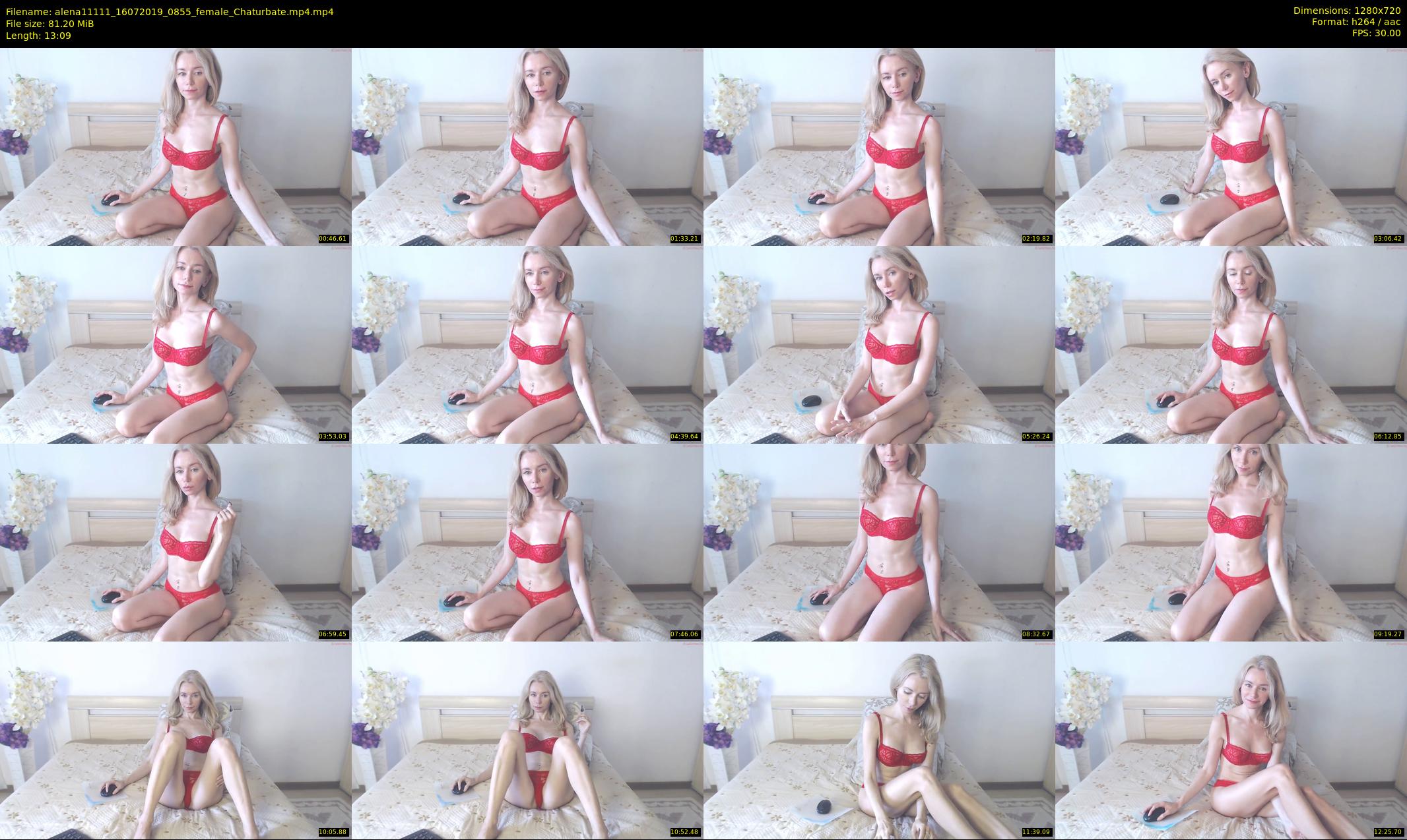 alena11111 — 14 minute Chaturbate female cam show recording, 720p, Jul 16, 2019