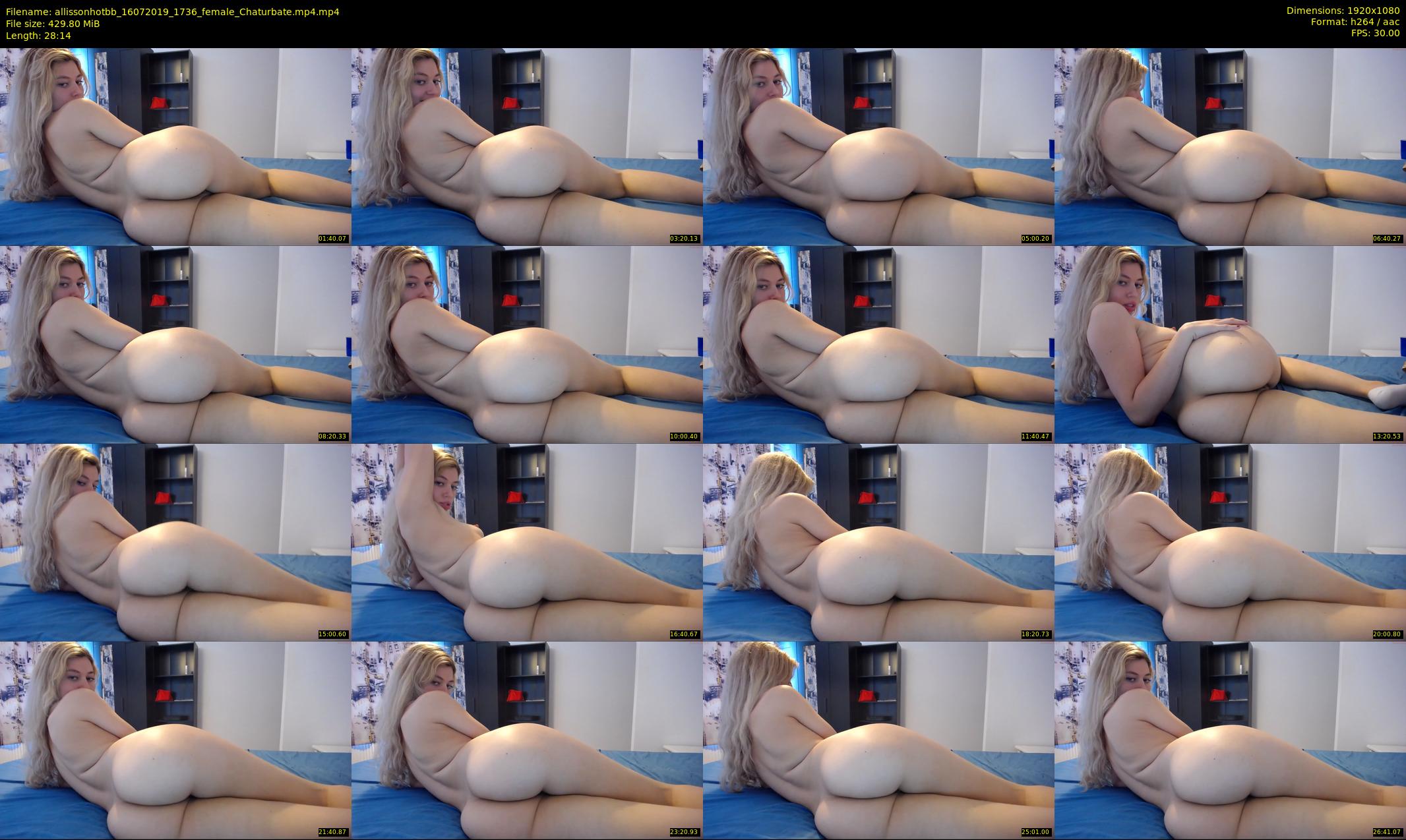allissonhotbb — 29 minute Chaturbate female cam show recording, 1080p, Jul 16, 2019
