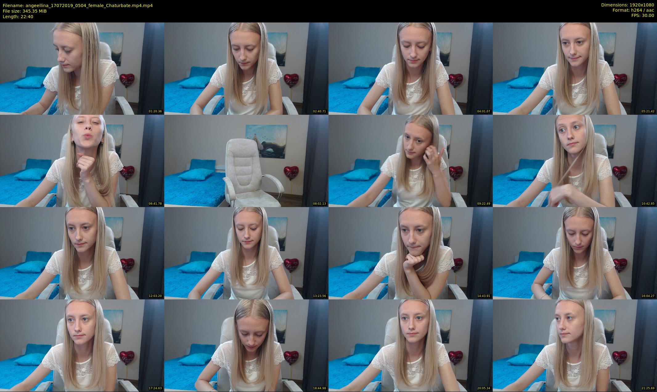 angeellina — 23 minute Chaturbate female cam show recording, 1080p, Jul 17, 2019