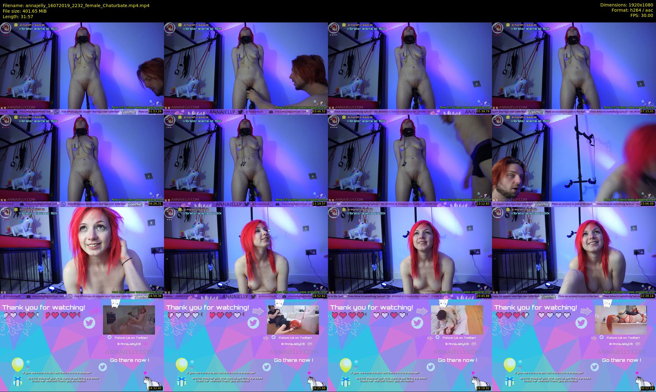 annajelly — 32 minute Chaturbate couple cam show recording, 1080p, Jul 16, 2019